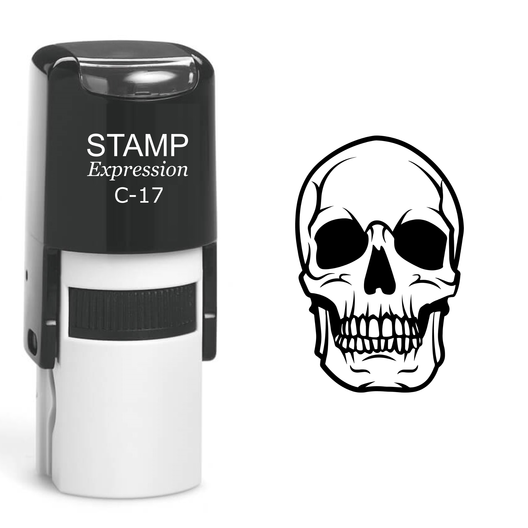 Skull Self Inking Rubber Stamp (SH-60517)