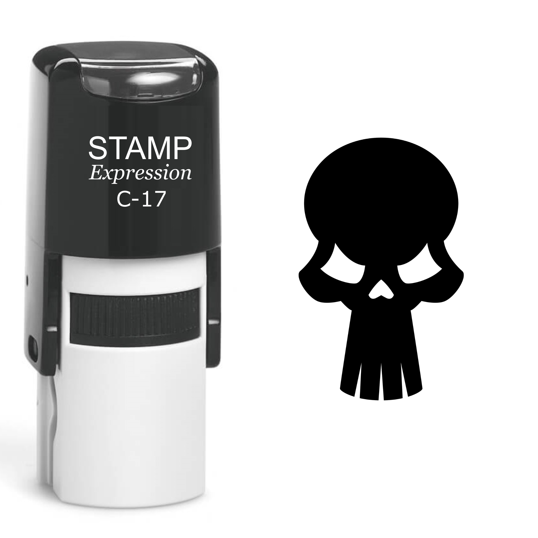 Skull Self Inking Rubber Stamp (SH-60518)