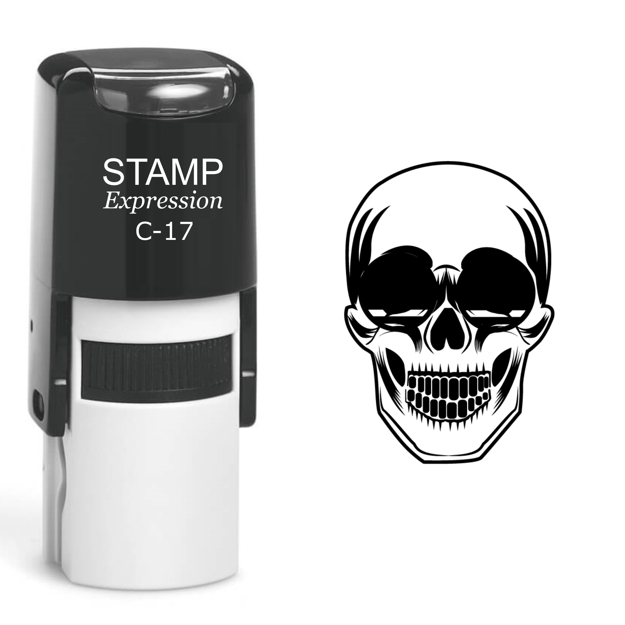 Skull Self Inking Rubber Stamp (SH-60519)