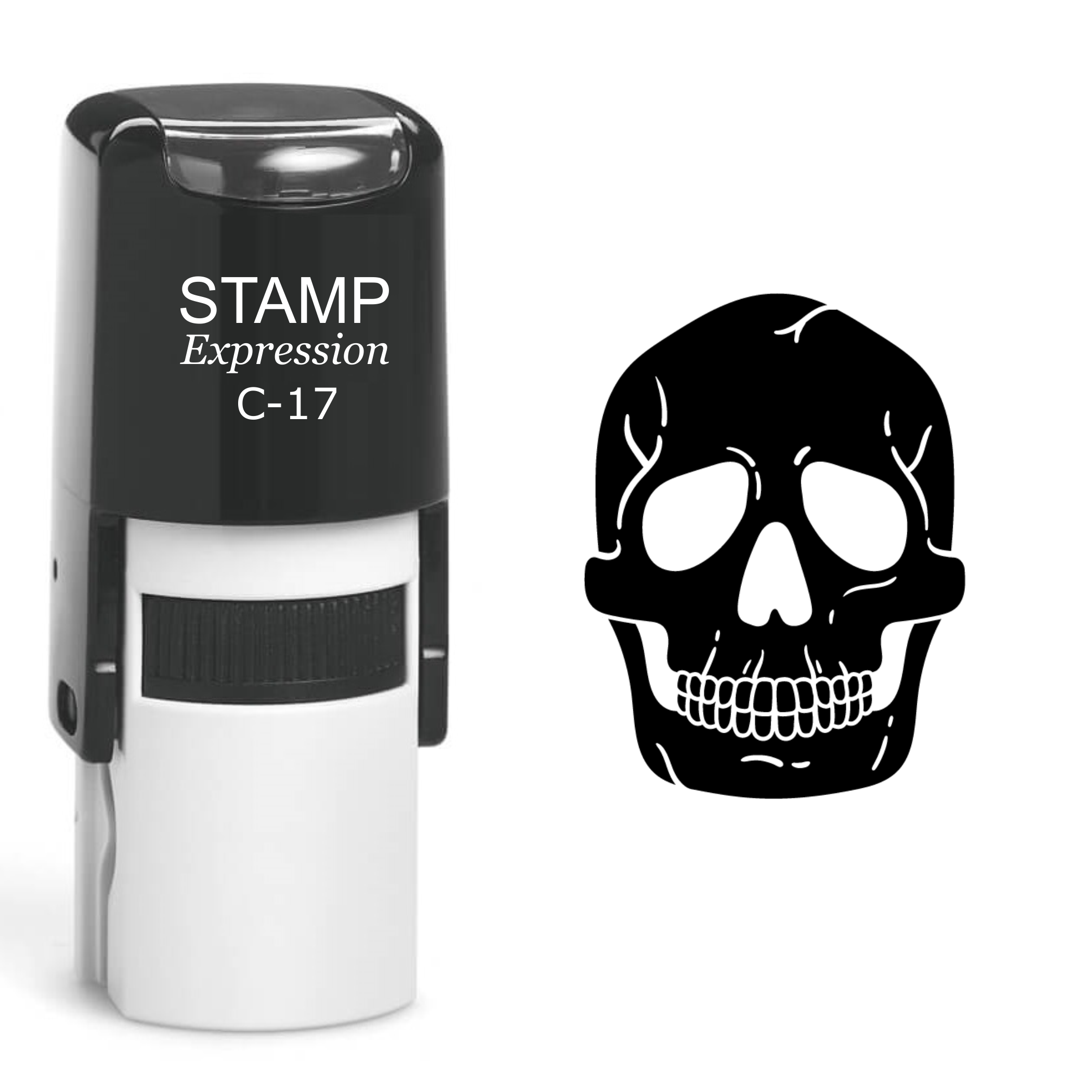 Skull Self Inking Rubber Stamp (SH-60528)