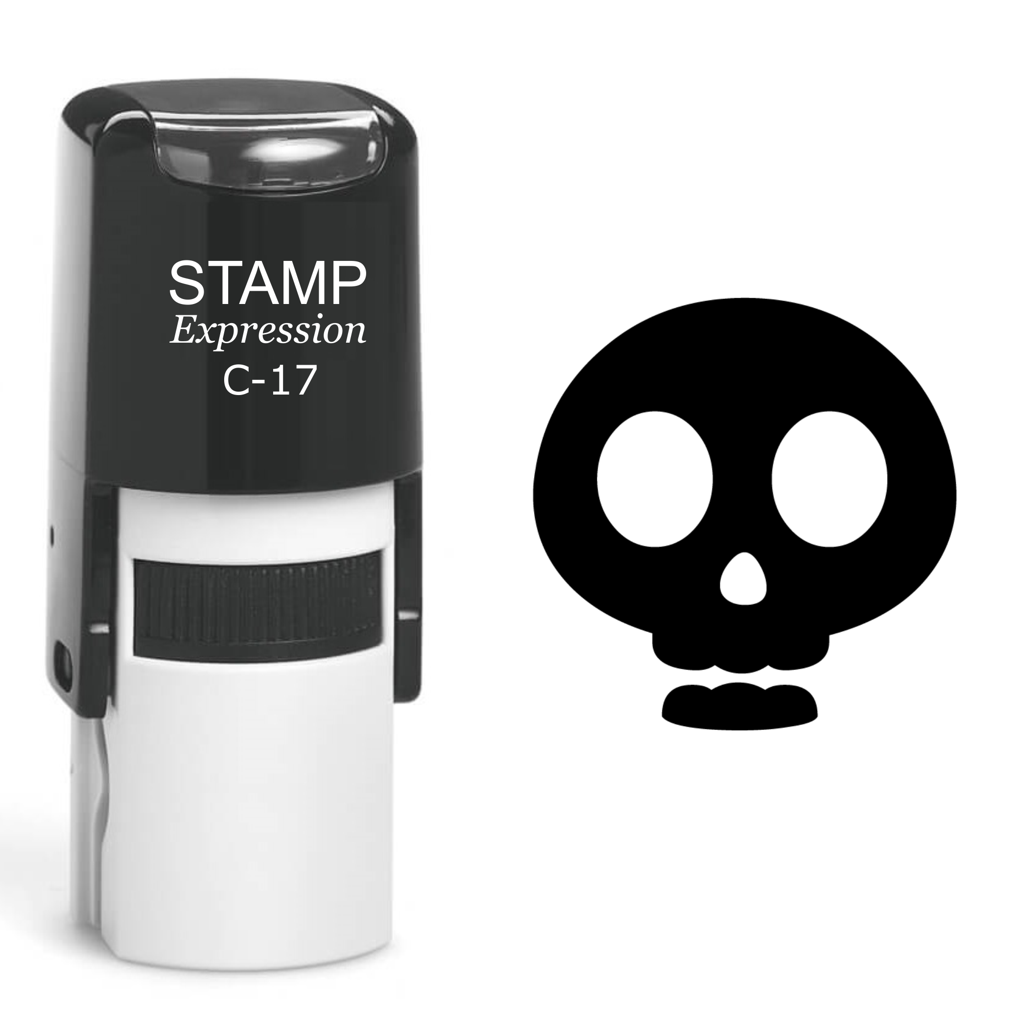 Skull Self Inking Rubber Stamp (SH-60529)