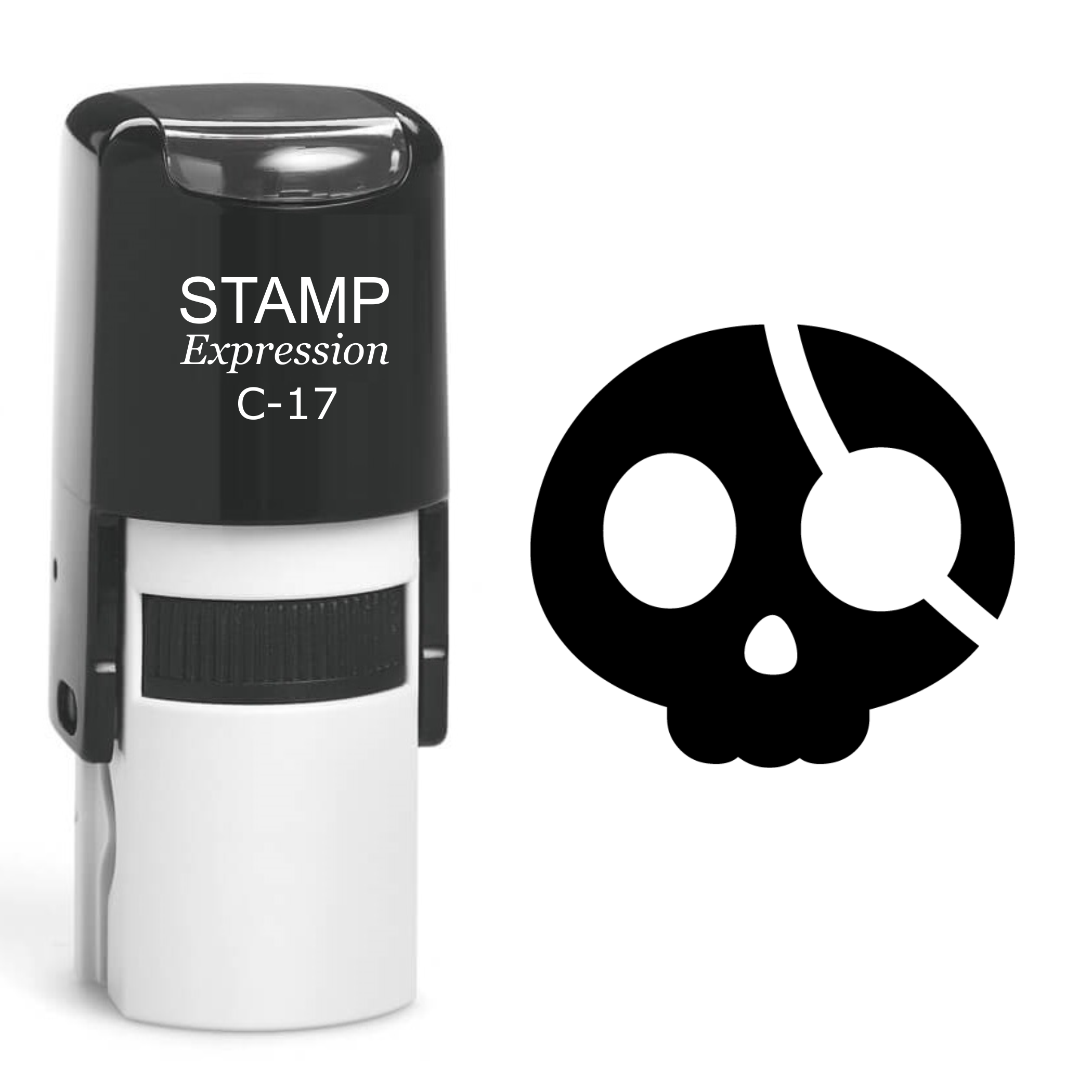 Skull Self Inking Rubber Stamp (SH-60530)