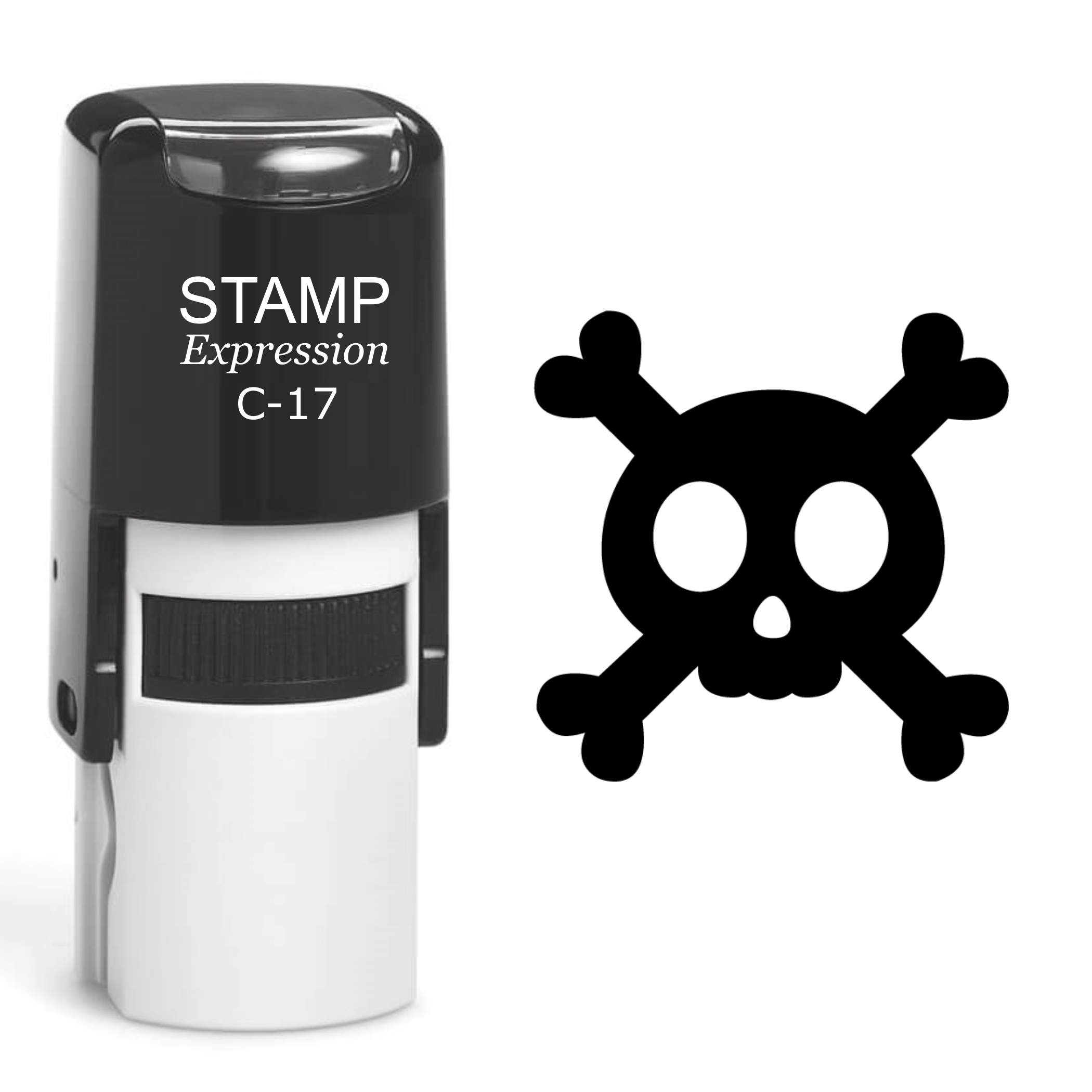 Skull Self Inking Rubber Stamp (SH-60531)