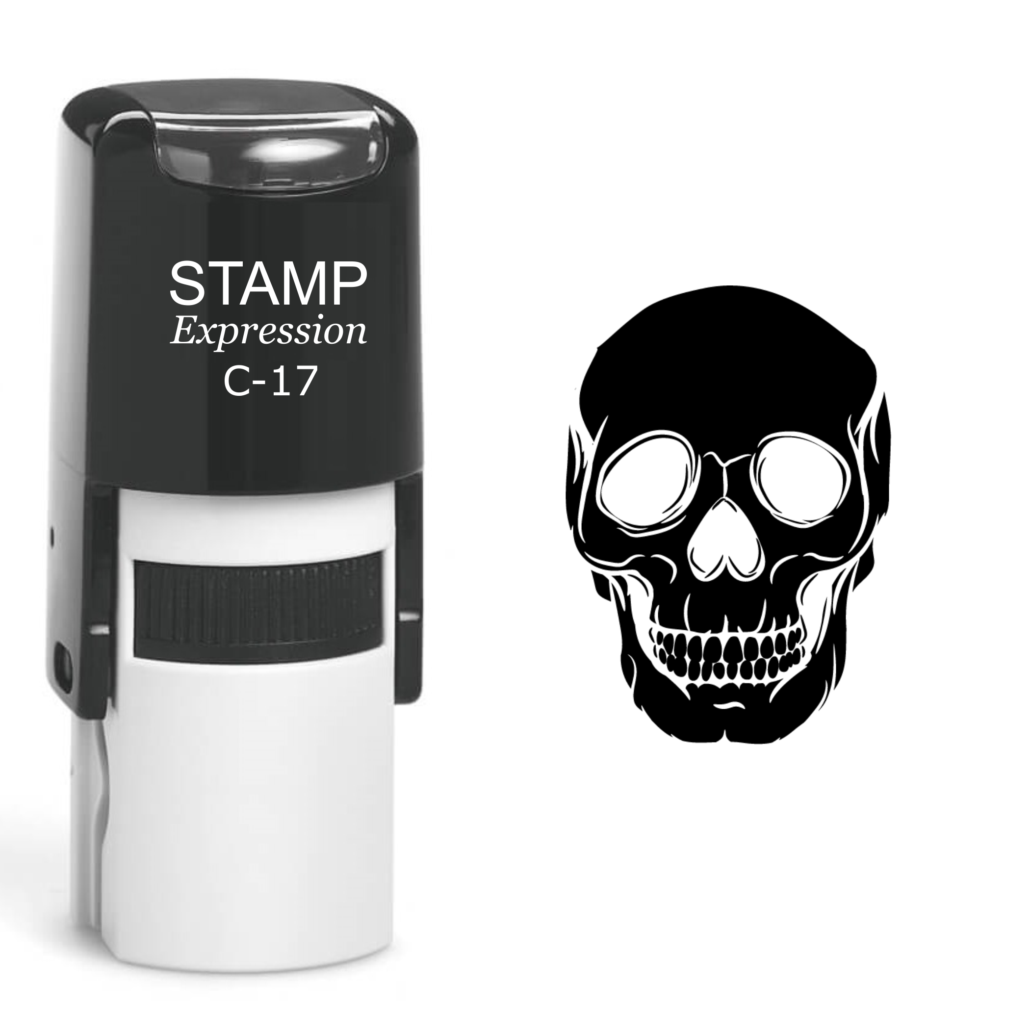 Skull Self Inking Rubber Stamp (SH-60538)
