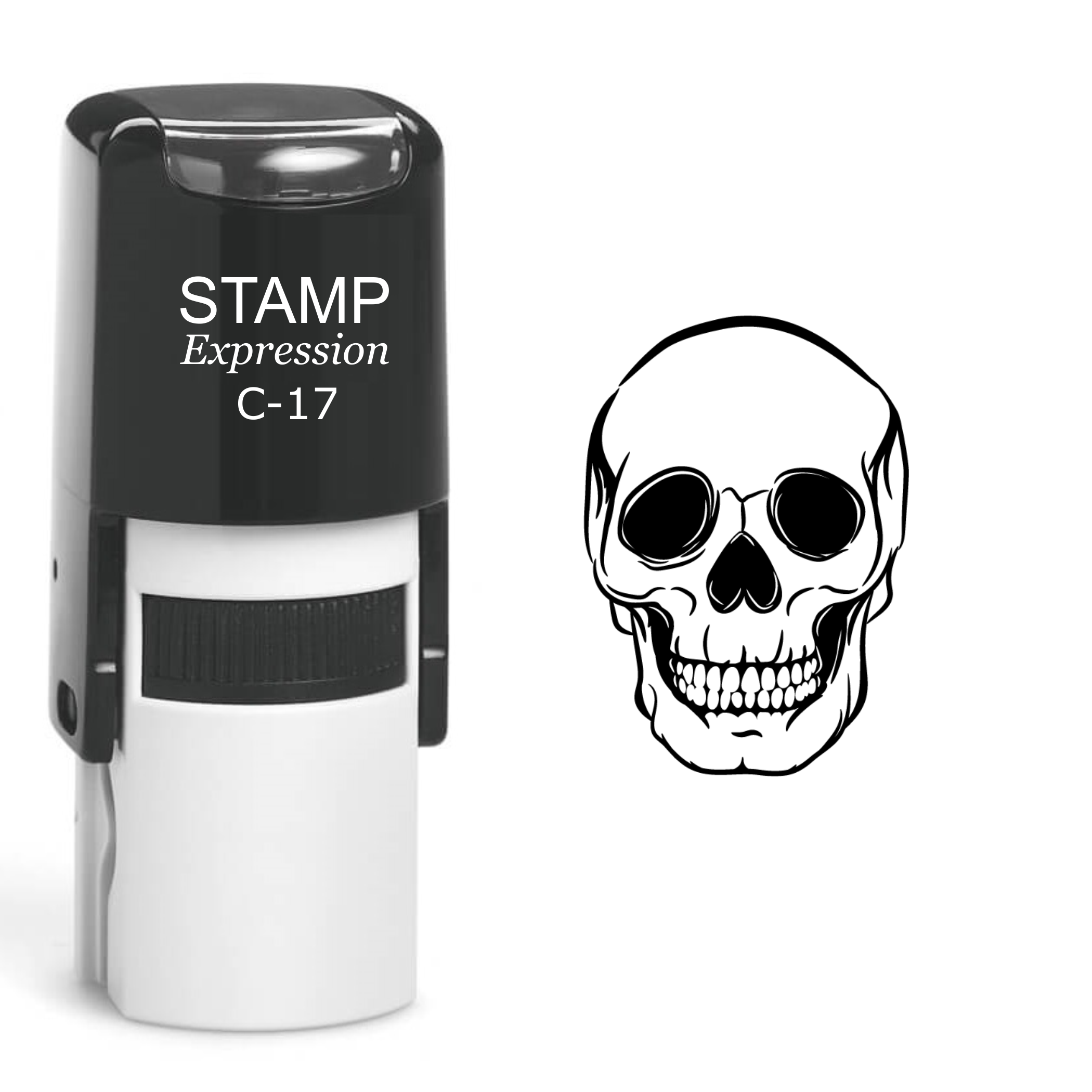 Skull Self Inking Rubber Stamp (SH-60539)