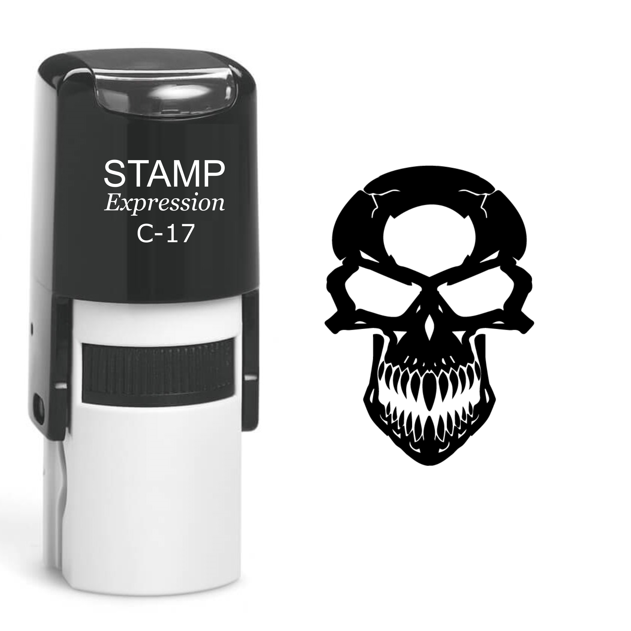 Skull Self Inking Rubber Stamp (SH-60544)