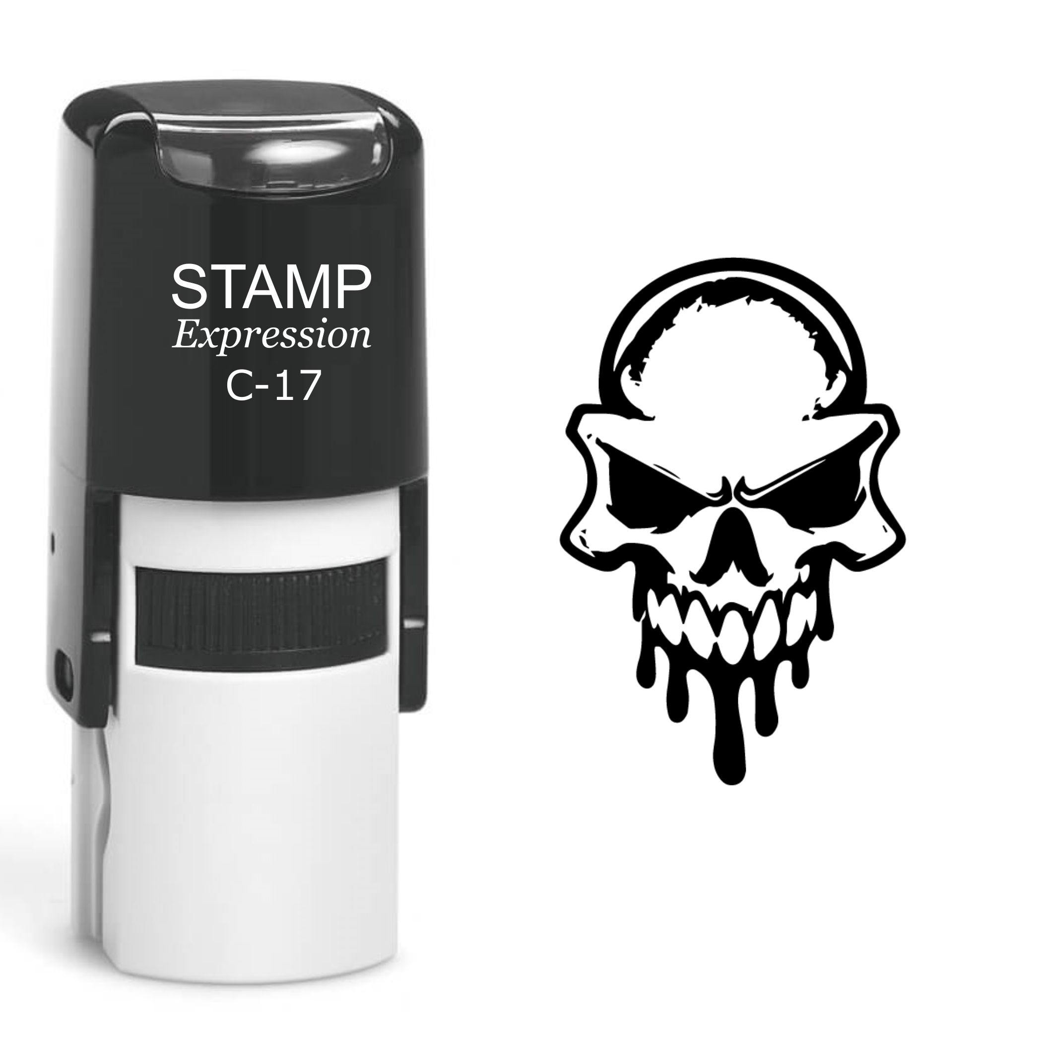 Skull Self Inking Rubber Stamp (SH-60545)