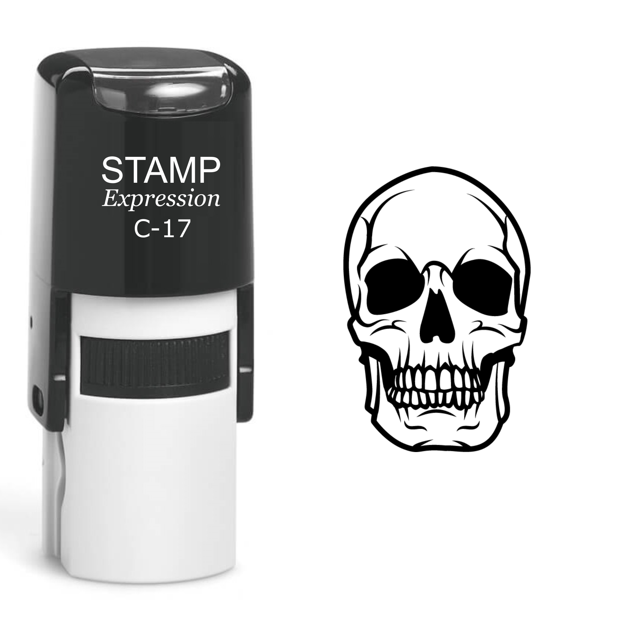 Skull Self Inking Rubber Stamp (SH-60547)