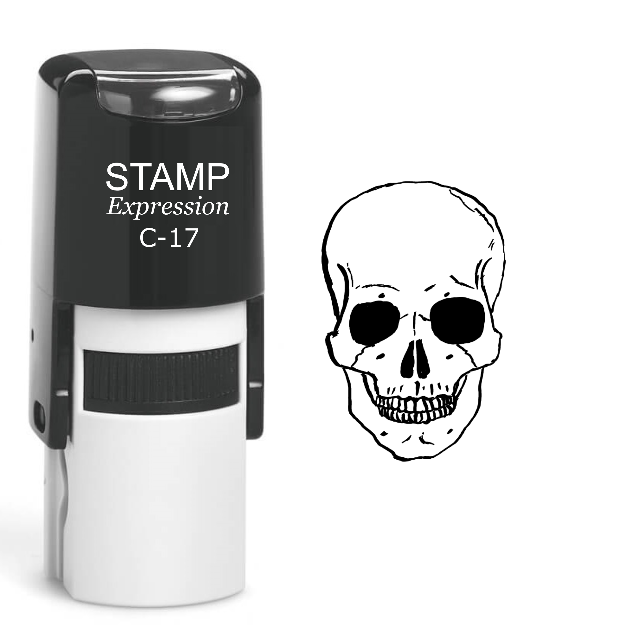Skull Self Inking Rubber Stamp (SH-60548)