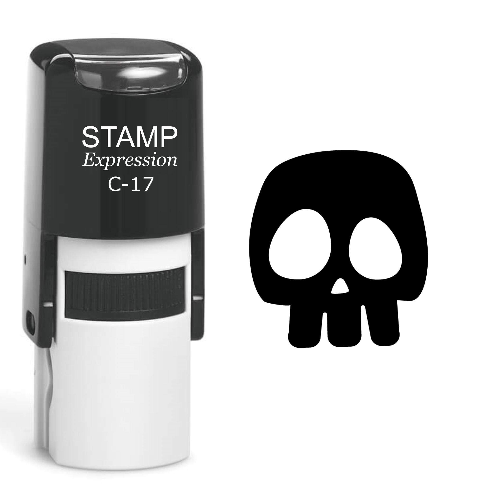 Skull Self Inking Rubber Stamp (SH-60563)