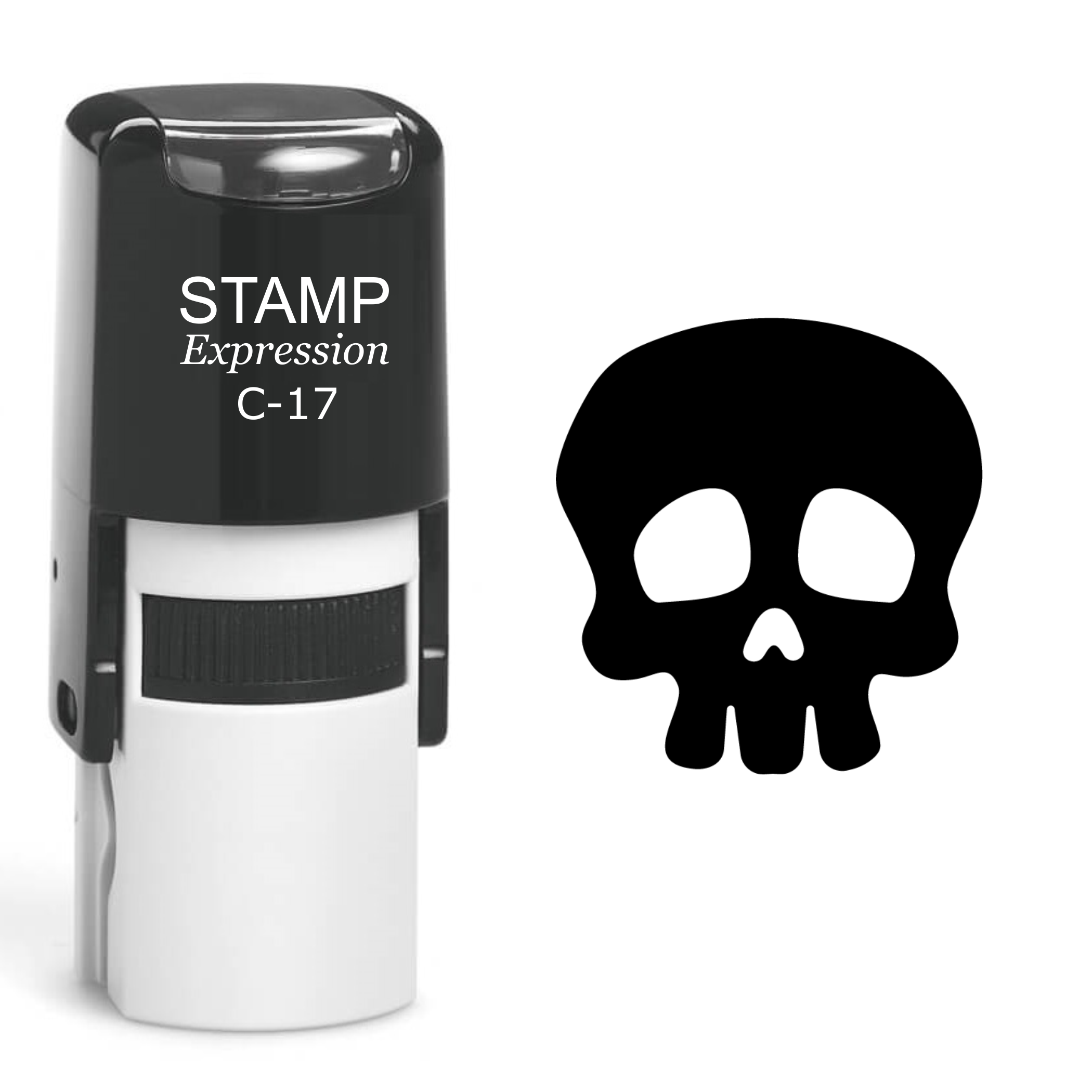 Skull Self Inking Rubber Stamp (SH-60564)