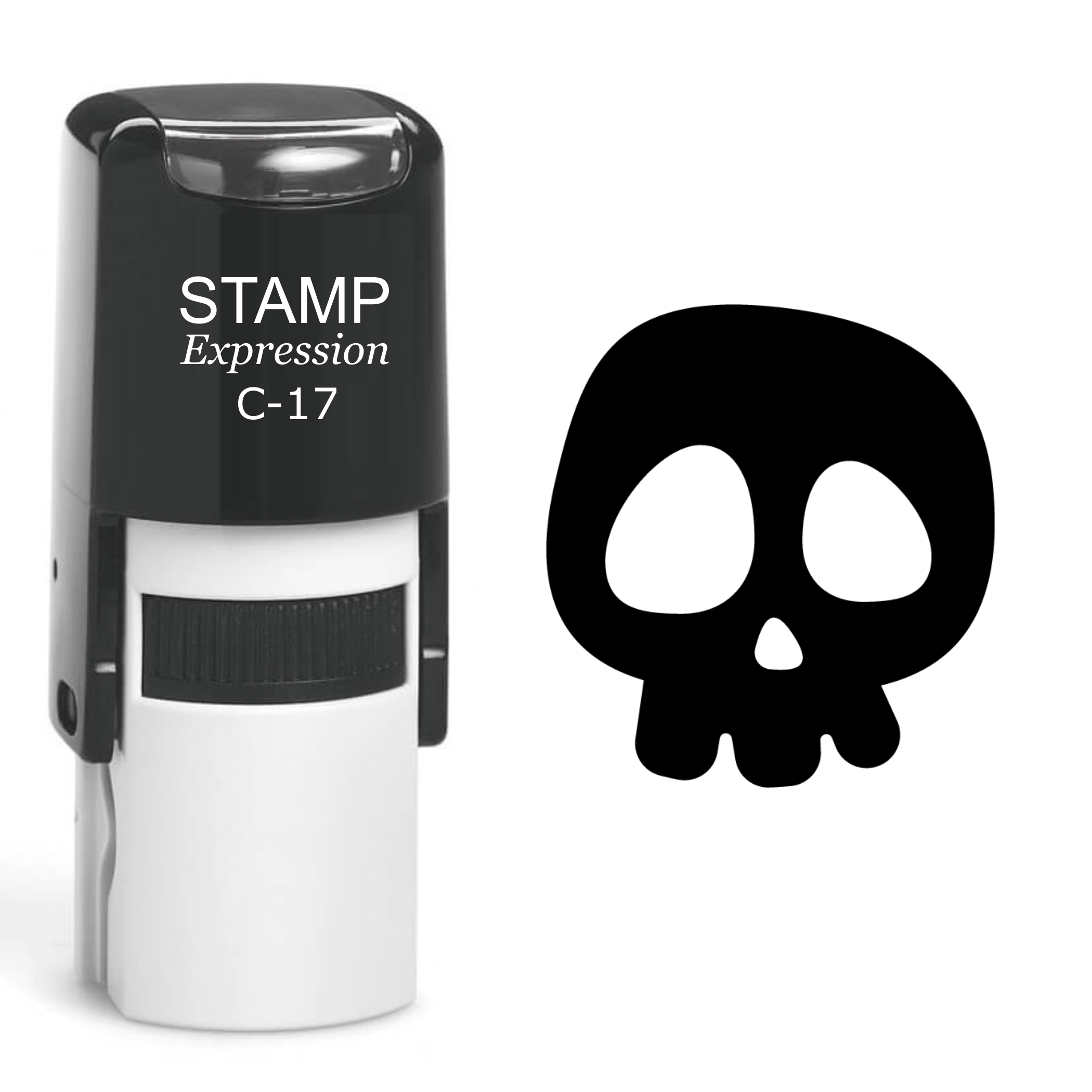 Skull Self Inking Rubber Stamp (SH-60565)