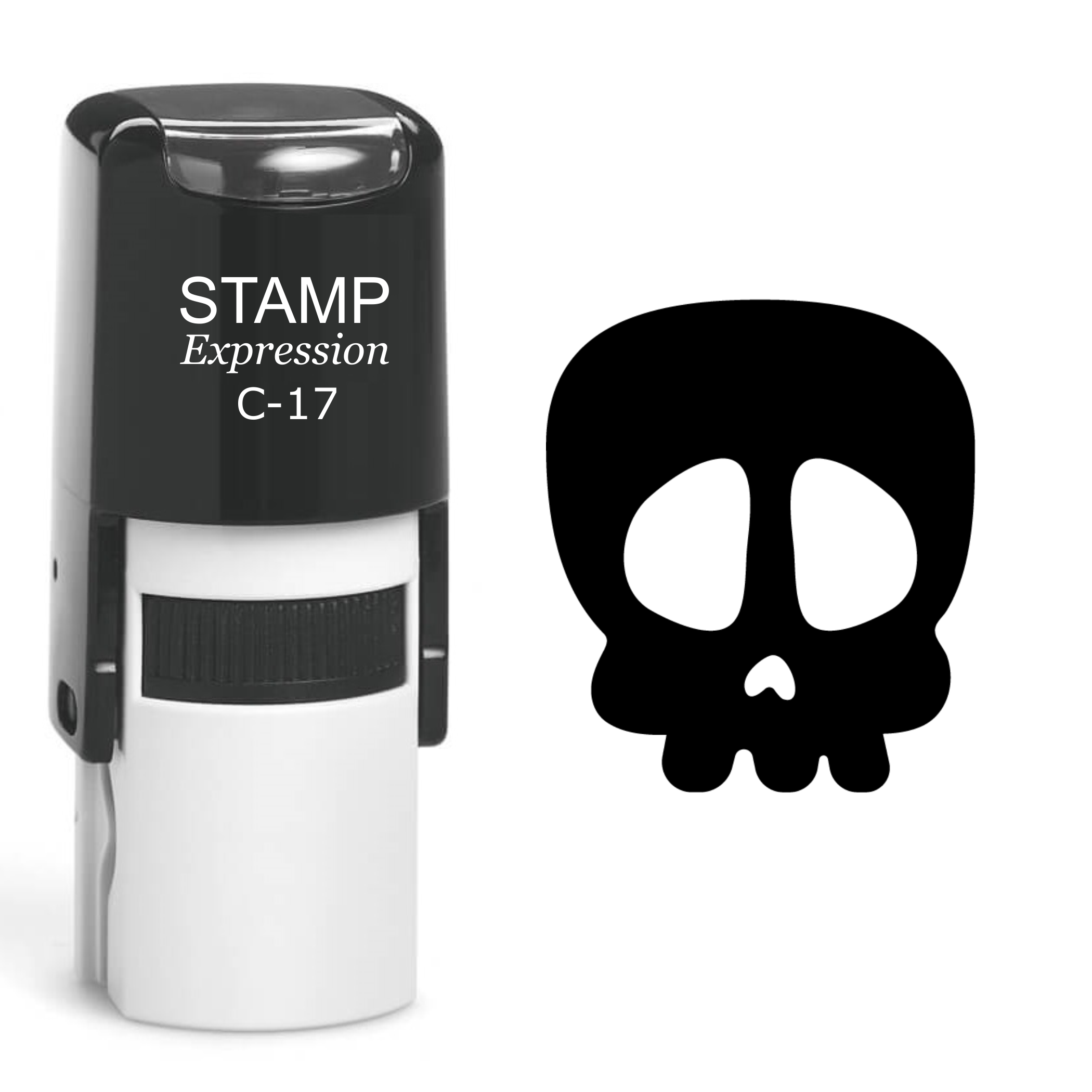 Skull Self Inking Rubber Stamp (SH-60566)
