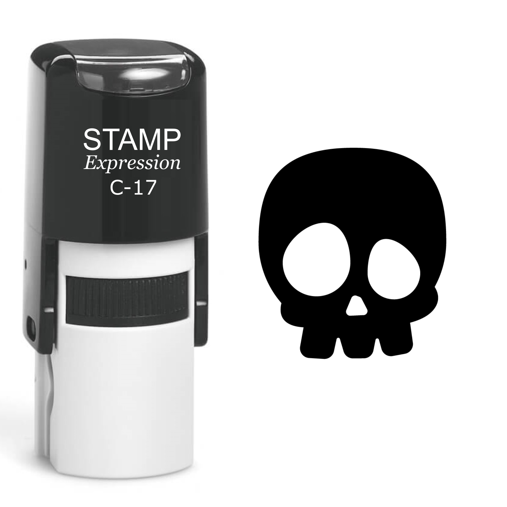 Skull Self Inking Rubber Stamp (SH-60567)