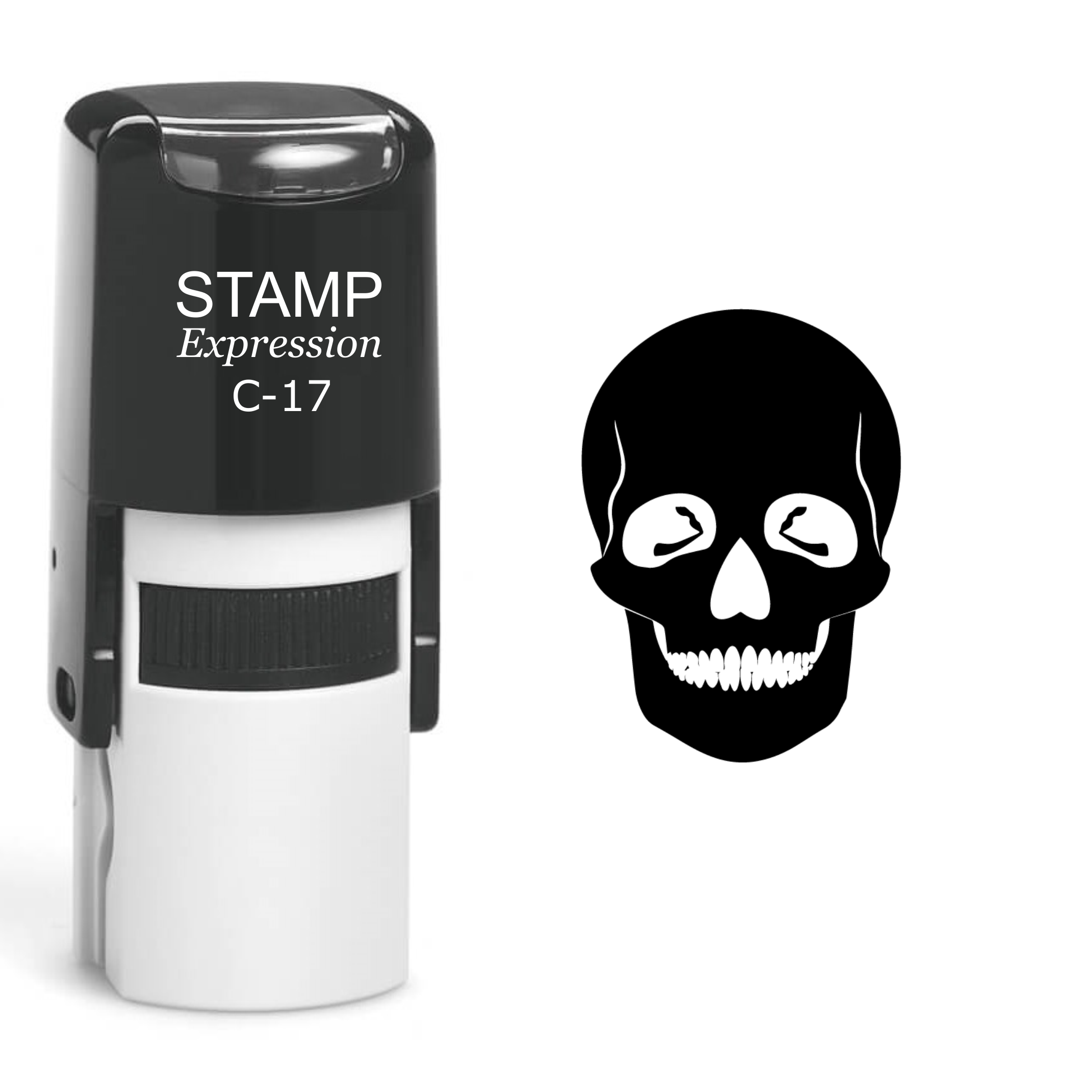 Skull Self Inking Rubber Stamp (SH-60568)
