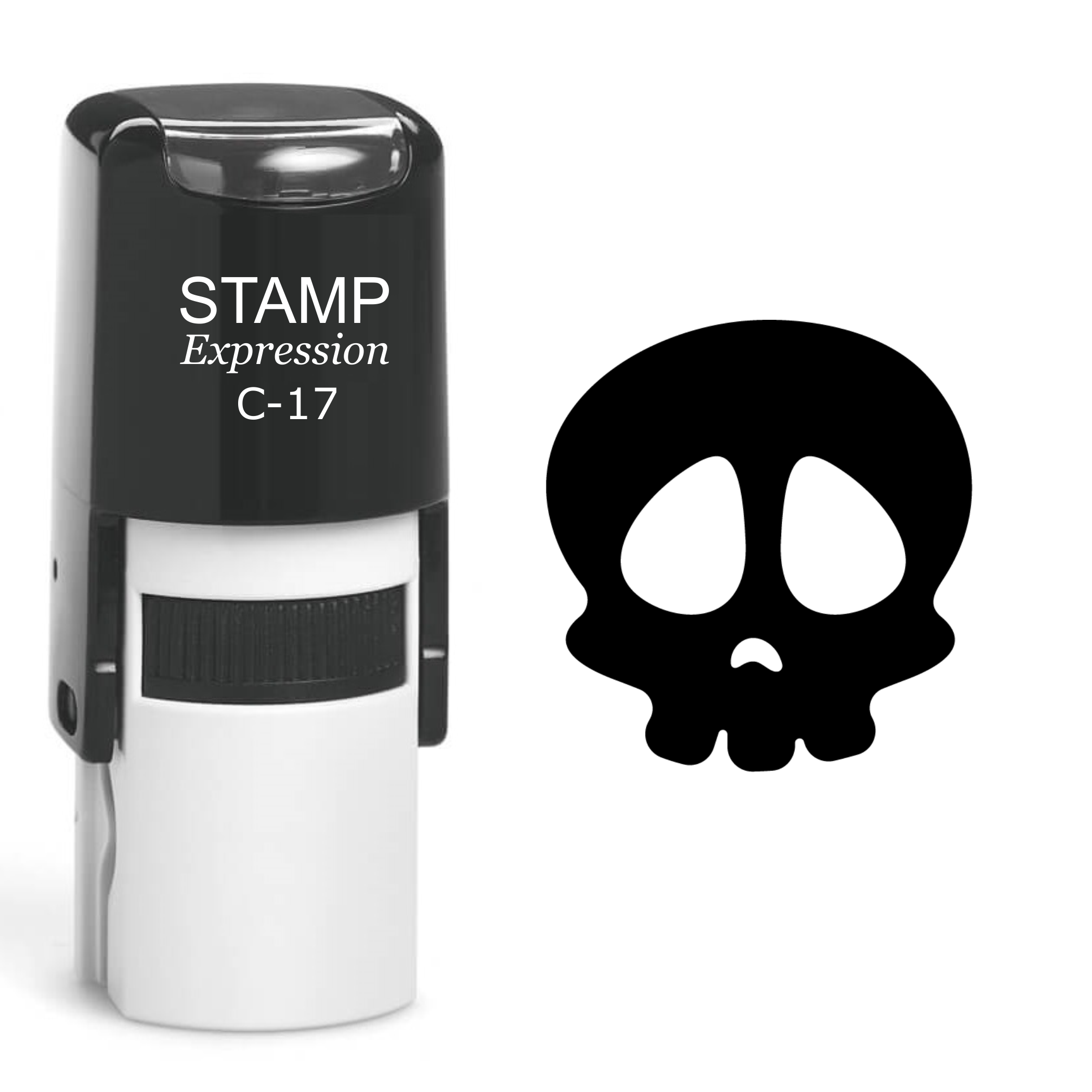 Skull Self Inking Rubber Stamp (SH-60572)
