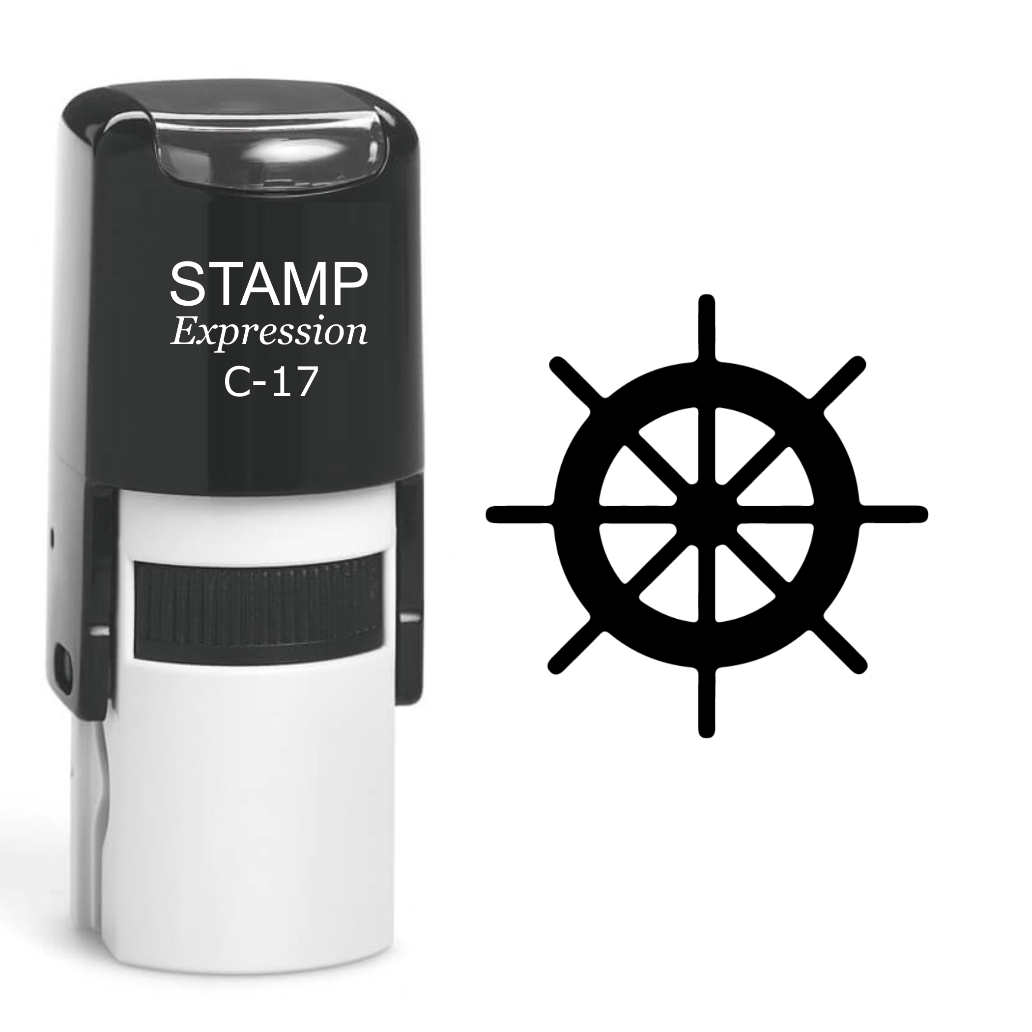 Pirate Helm Of The Ship Self Inking Rubber Stamp (SH-60582)