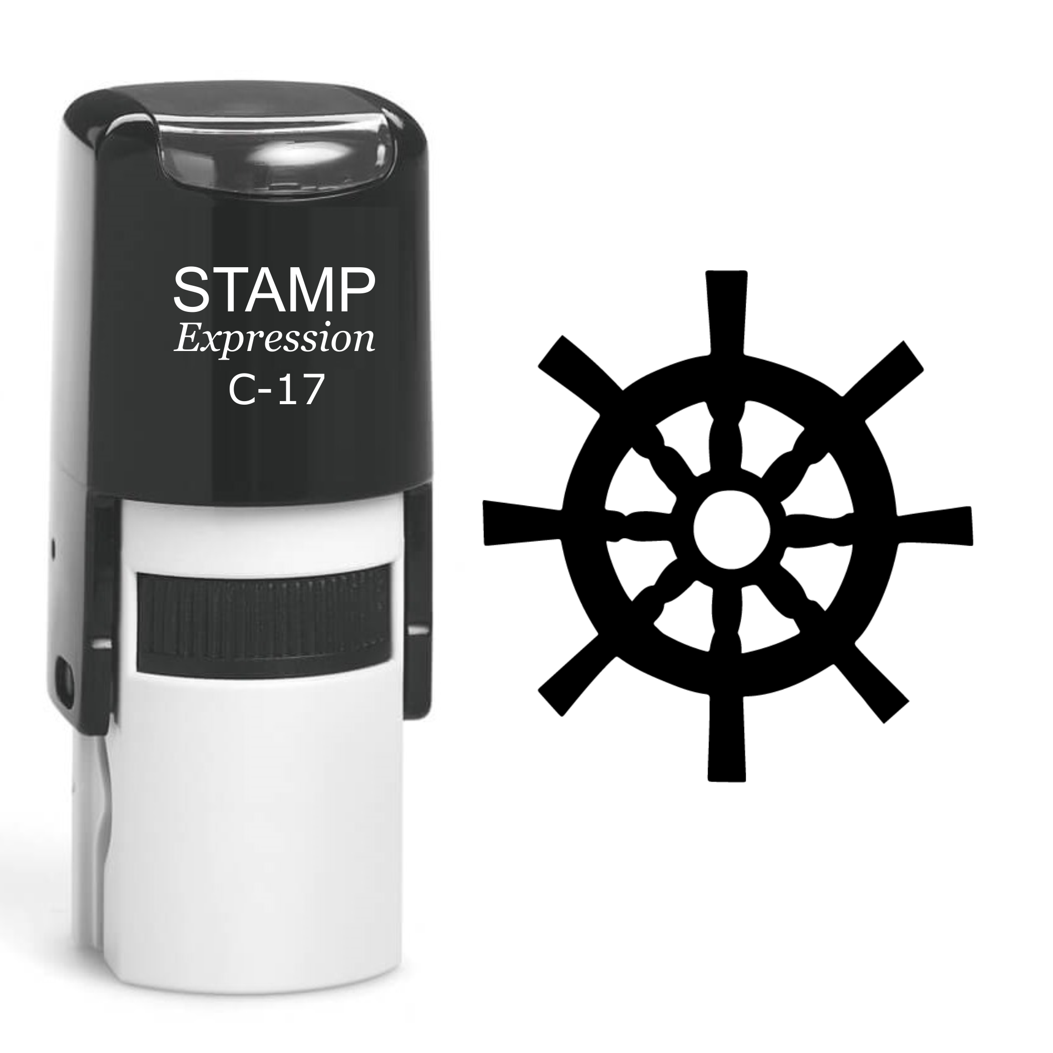 Pirate Helm Of The Ship Self Inking Rubber Stamp (SH-60586)