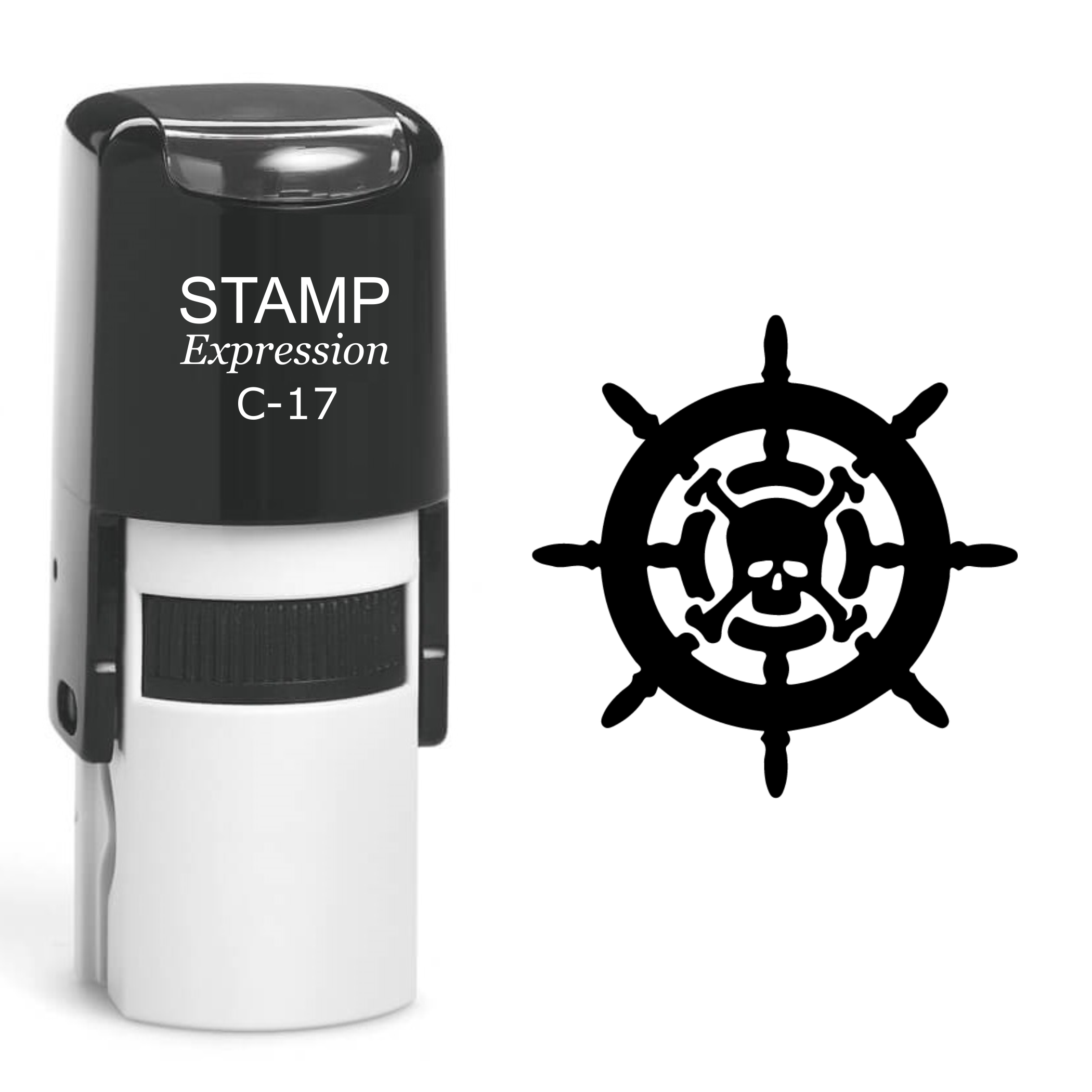 Pirate Helm Of The Ship Self Inking Rubber Stamp (SH-60594)