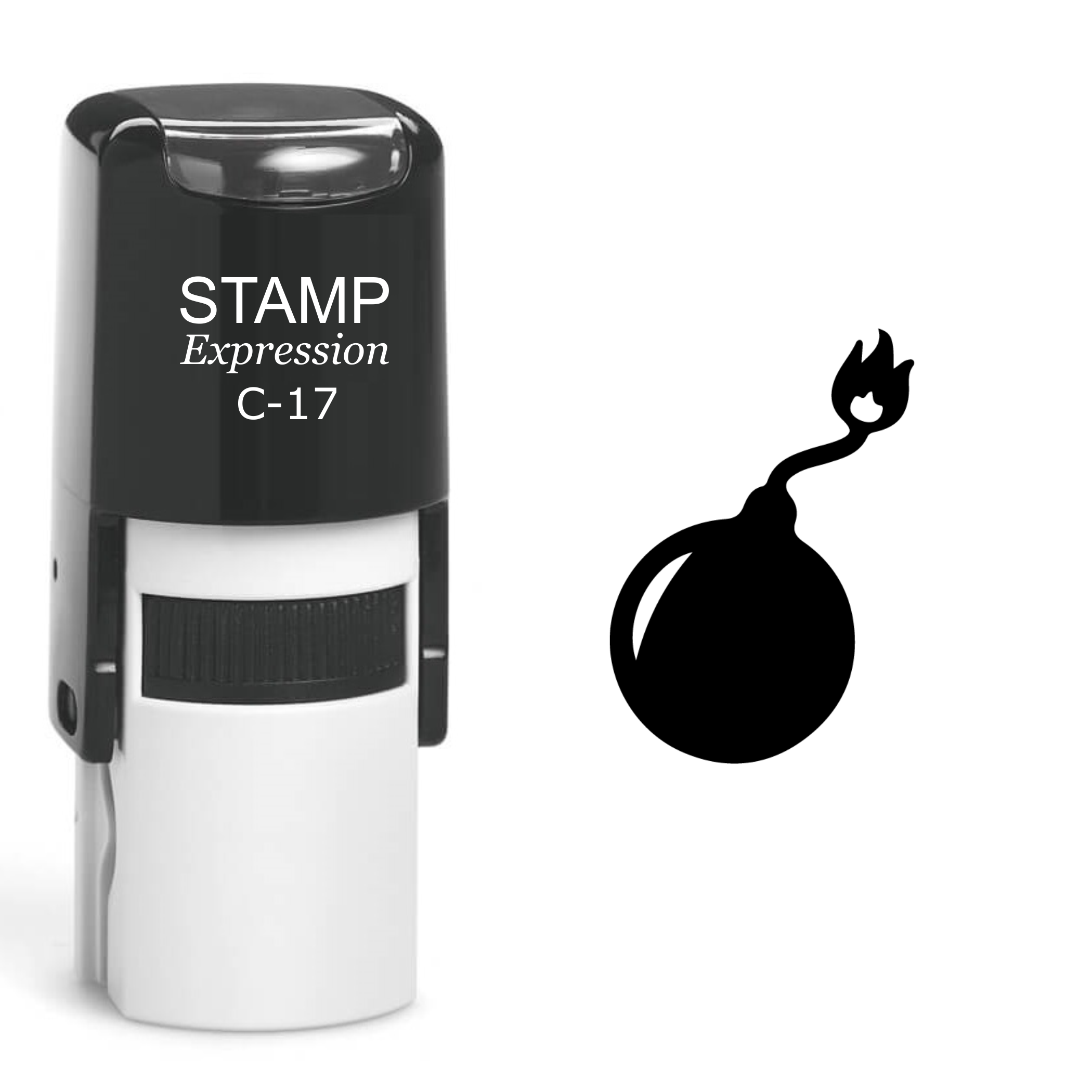 Pirate Bomb Self Inking Rubber Stamp (SH-60597)