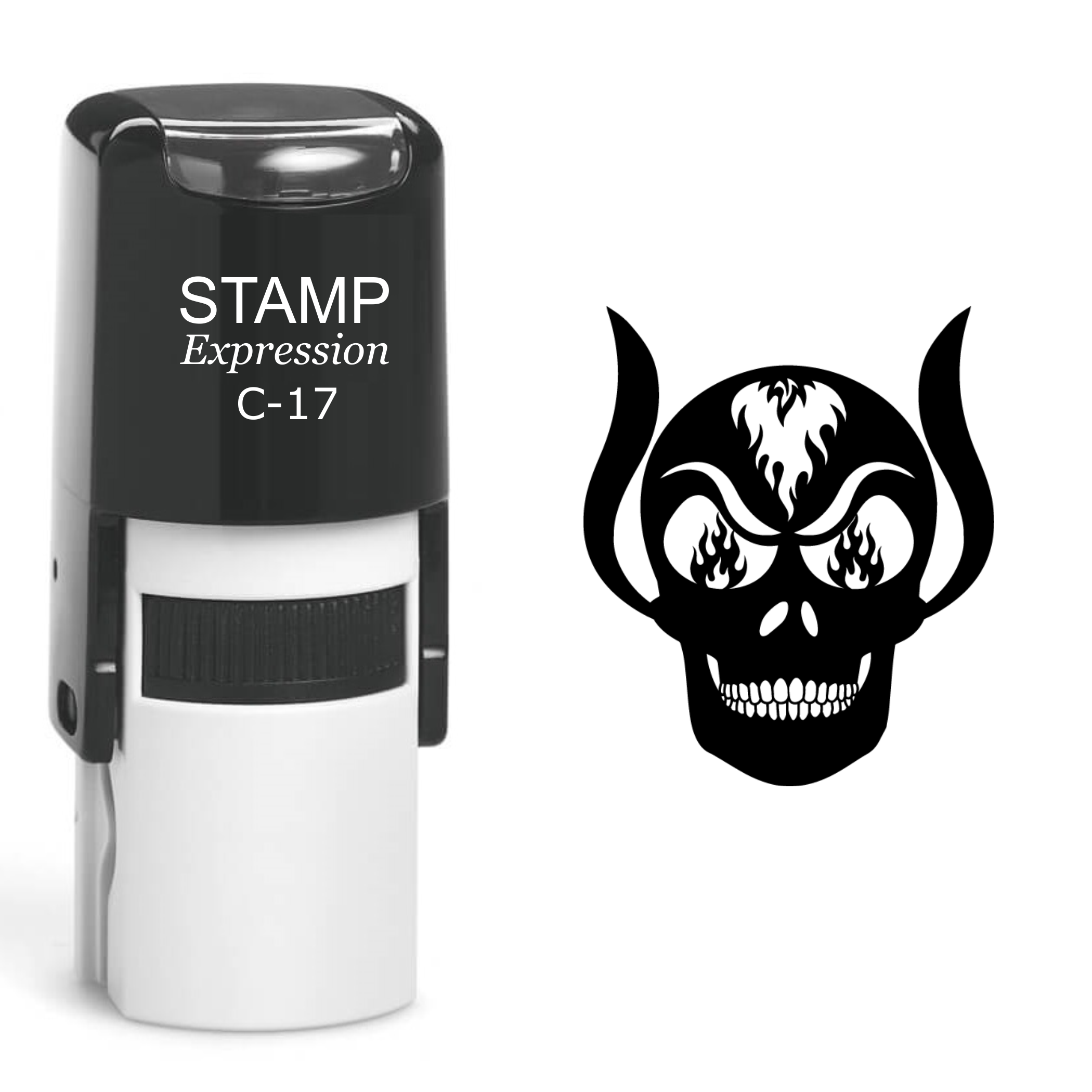 Skull Self Inking Rubber Stamp (SH-60603)