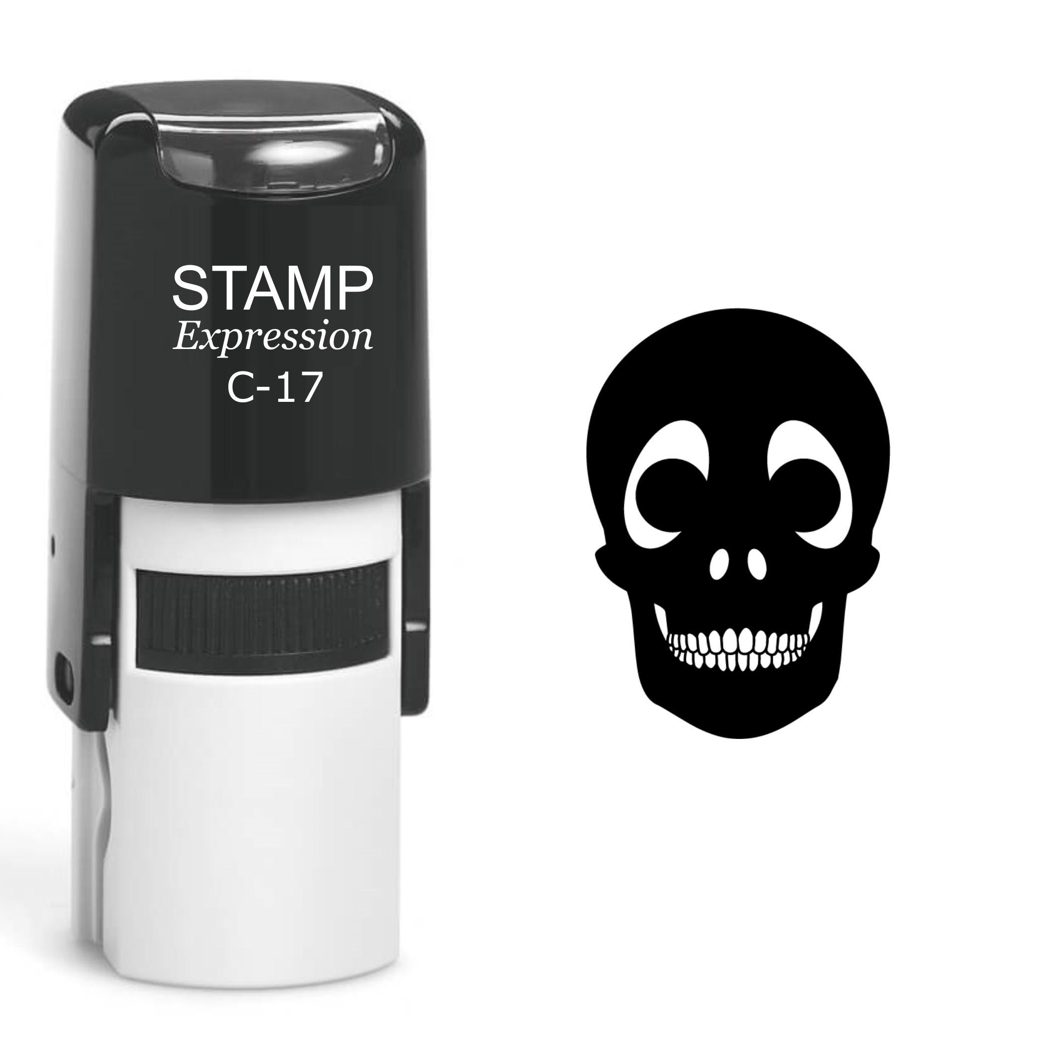 Skull Self Inking Rubber Stamp (SH-60605)