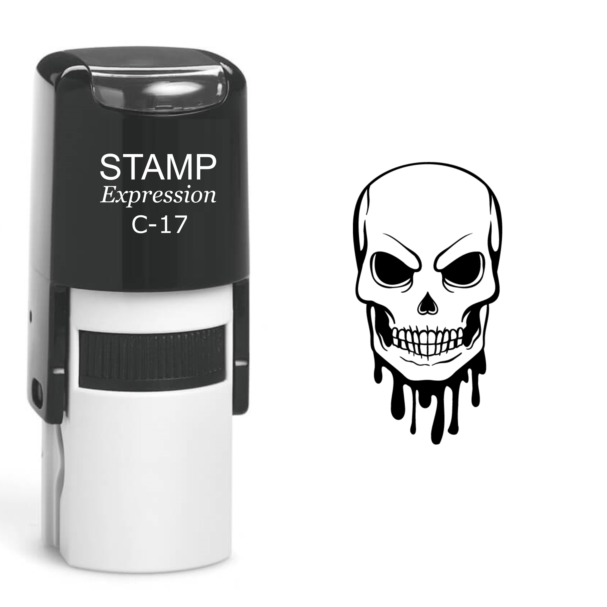 Skull Self Inking Rubber Stamp (SH-60615)