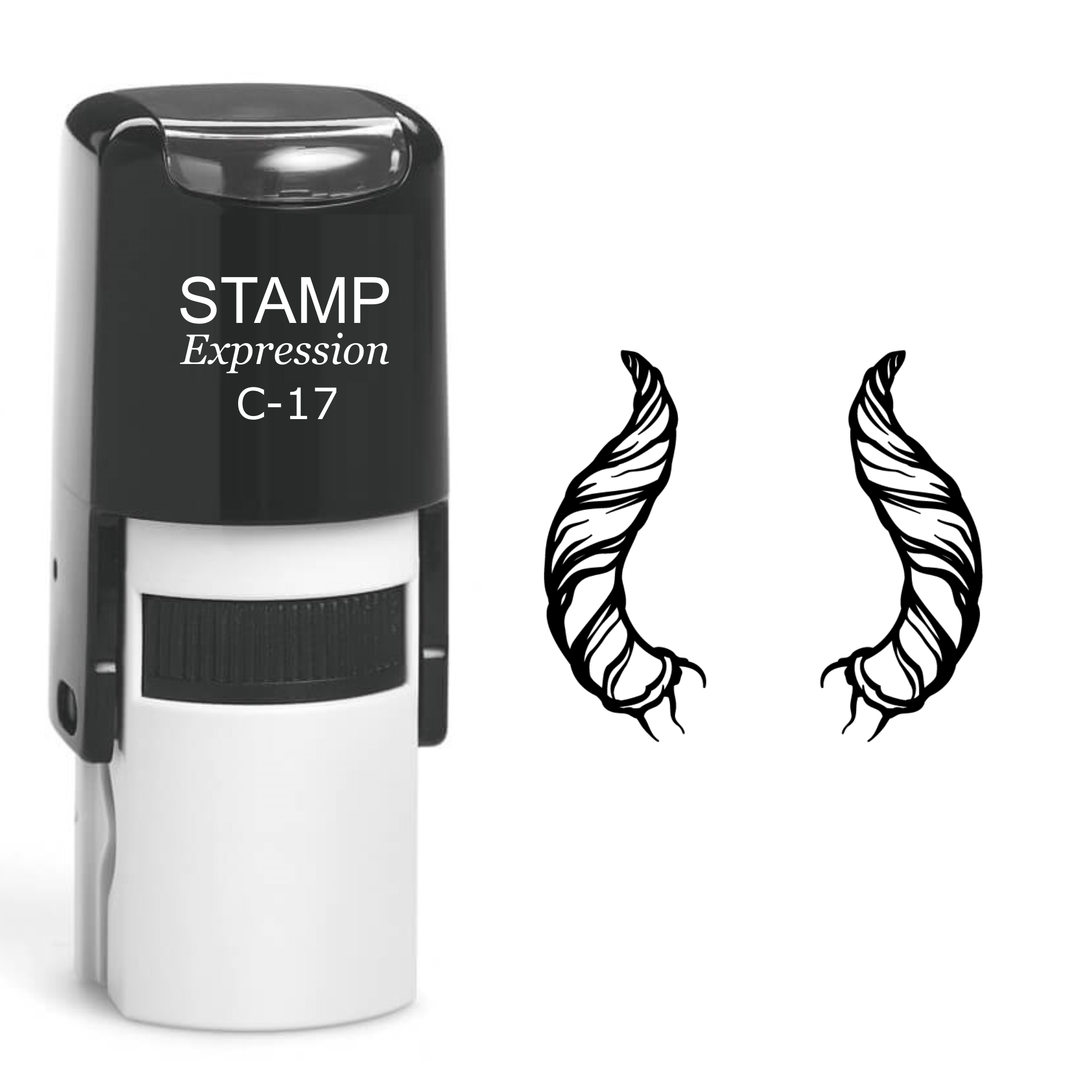 Horns Self Inking Rubber Stamp (SH-60620)
