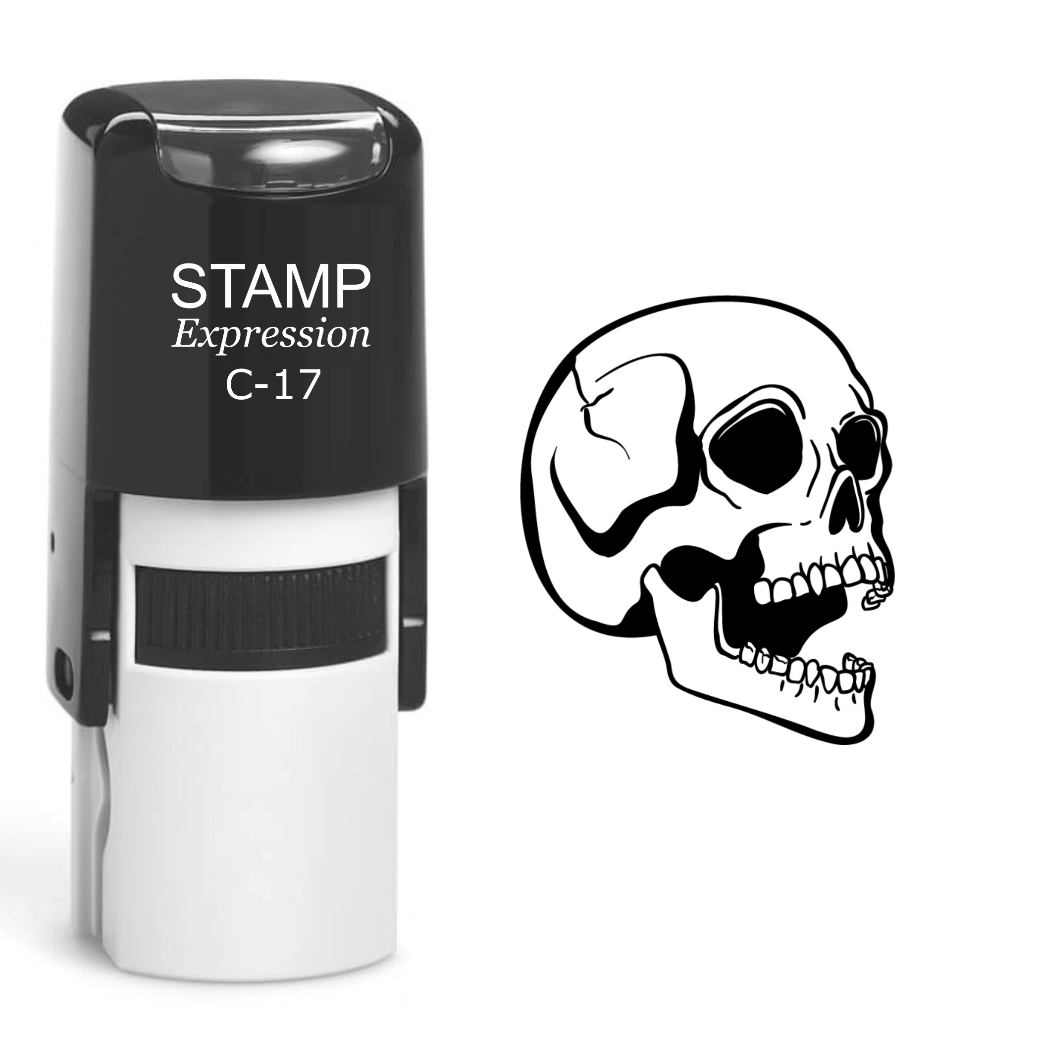 Skull Self Inking Rubber Stamp (SH-60626)
