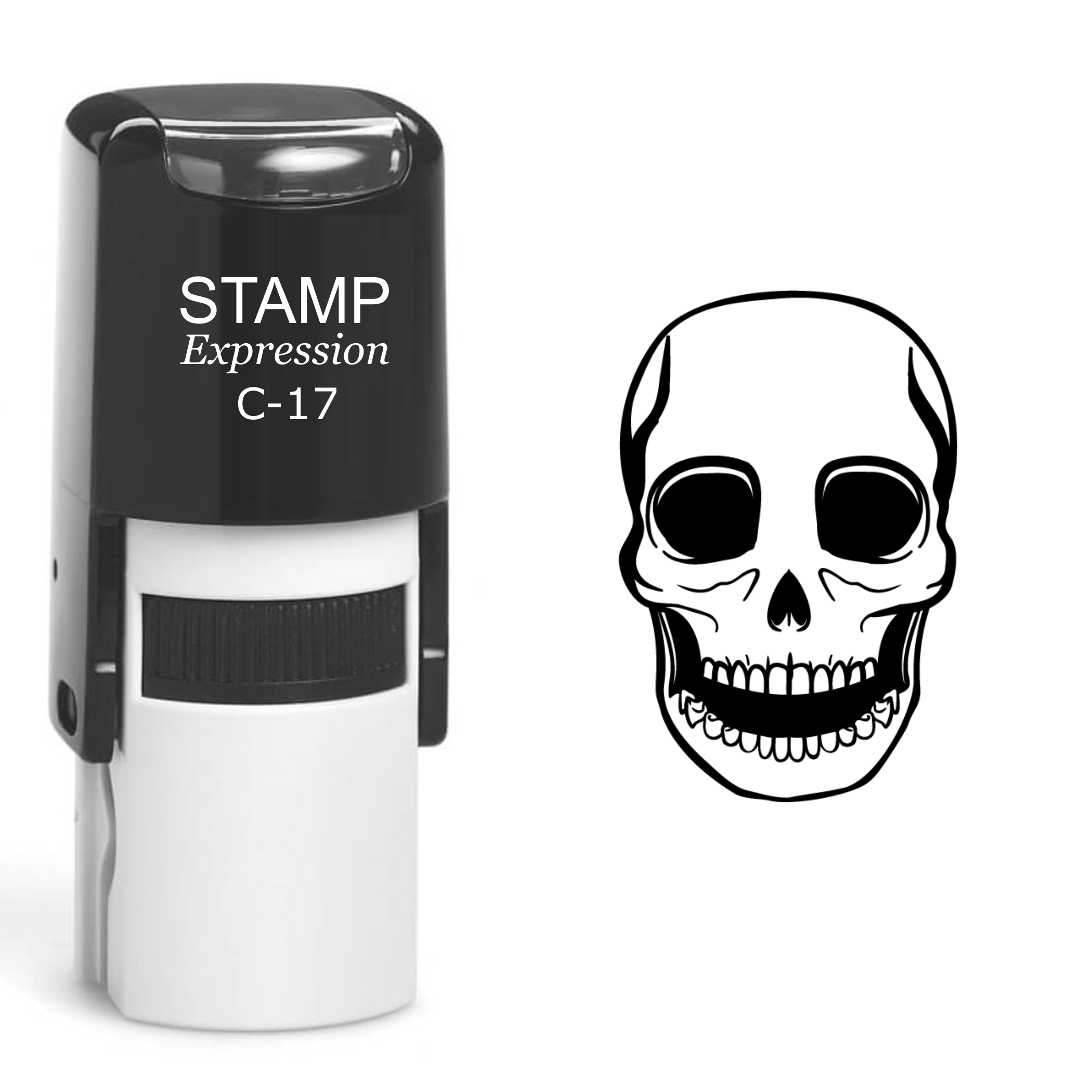 Skull Self Inking Rubber Stamp (SH-60636)