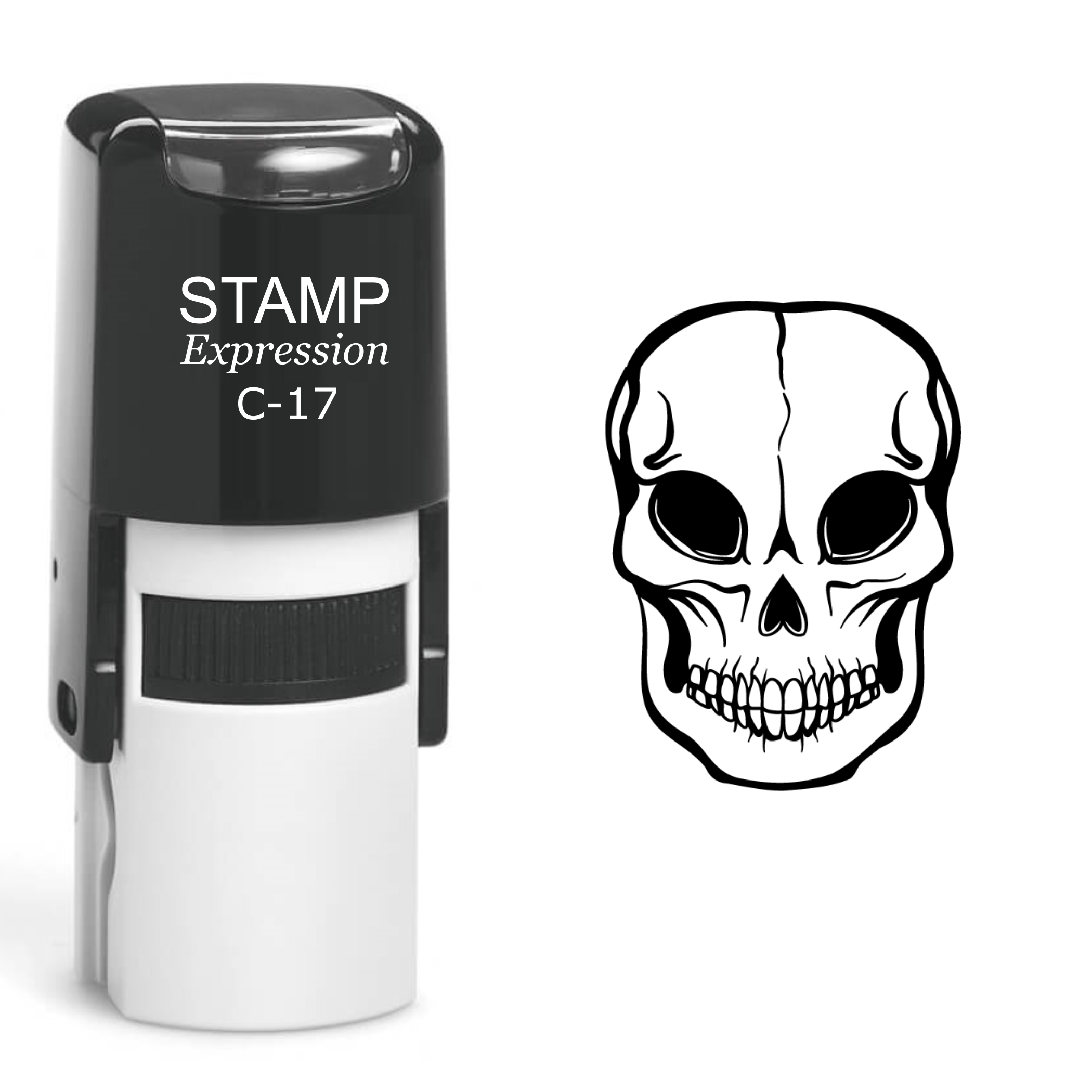 Skull Self Inking Rubber Stamp (SH-60637)