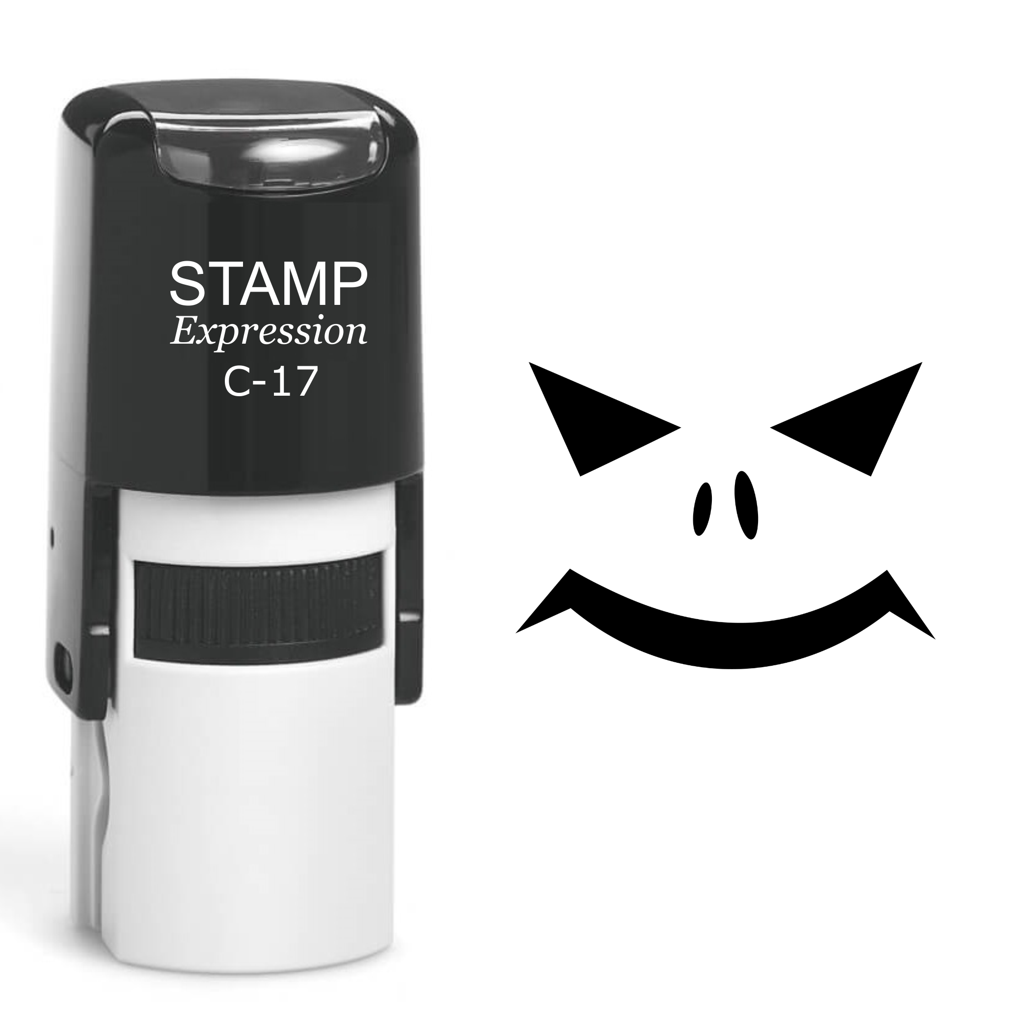 Pumpkin Faces Halloween Self Inking Rubber Stamp (SH-60648)
