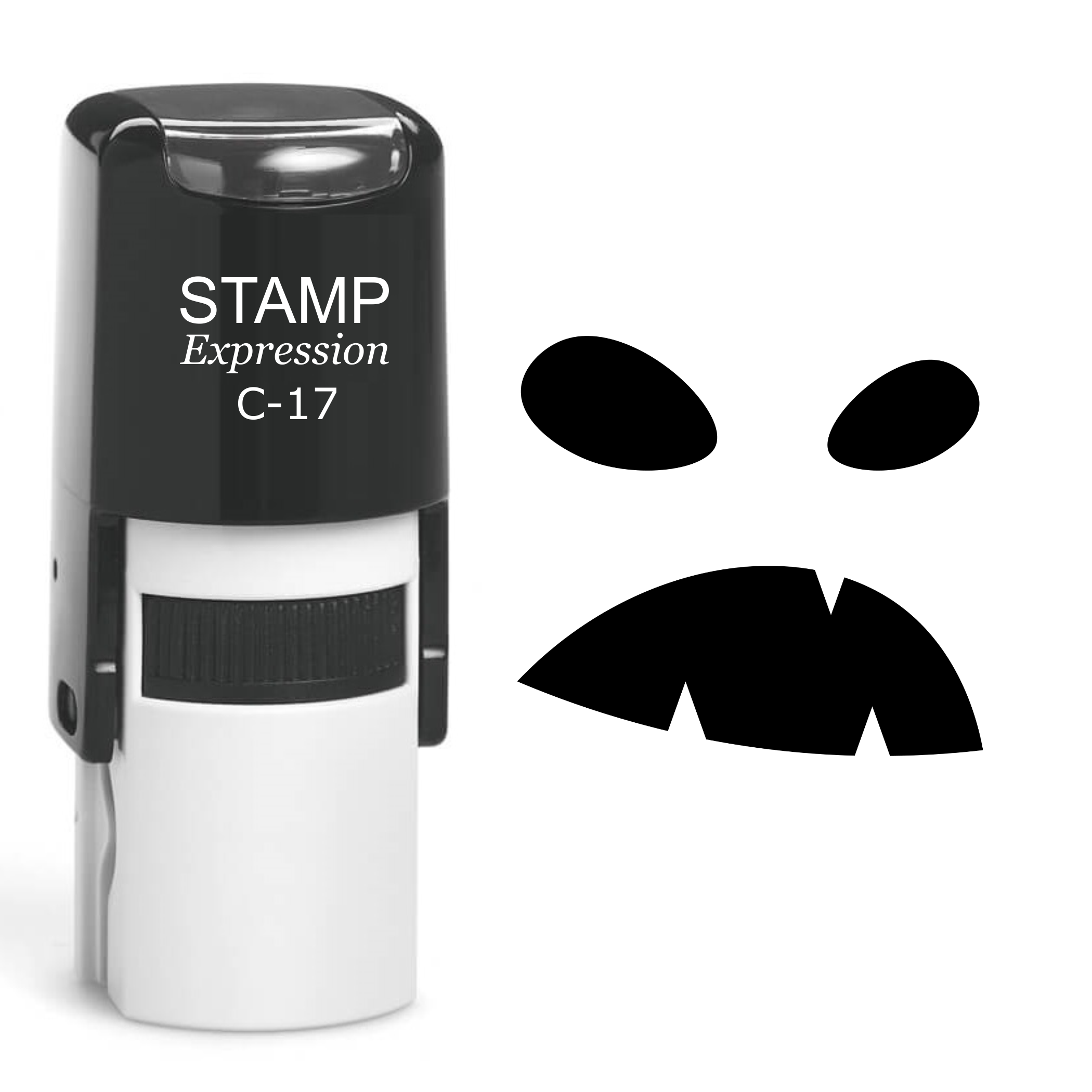Pumpkin Faces Halloween Self Inking Rubber Stamp (SH-60654)