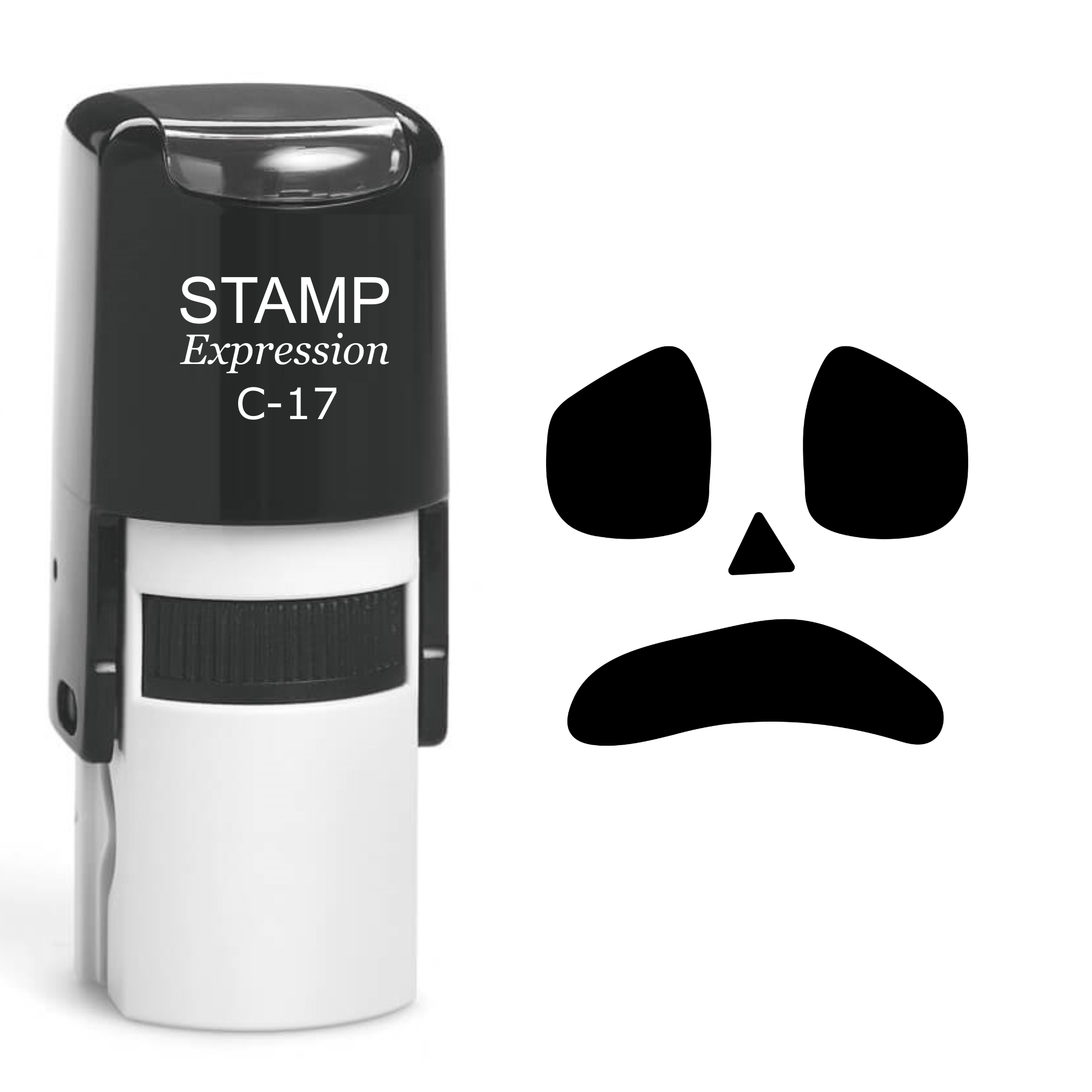 Pumpkin Faces Halloween Self Inking Rubber Stamp (SH-60673)