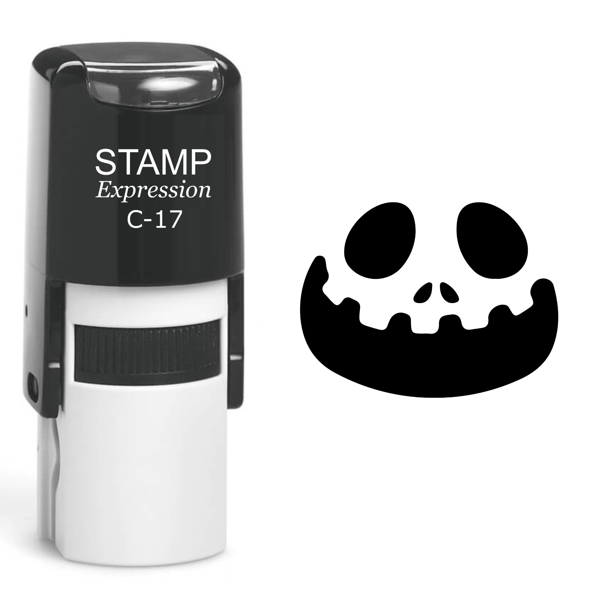 Pumpkin Faces Halloween Self Inking Rubber Stamp (SH-60679)