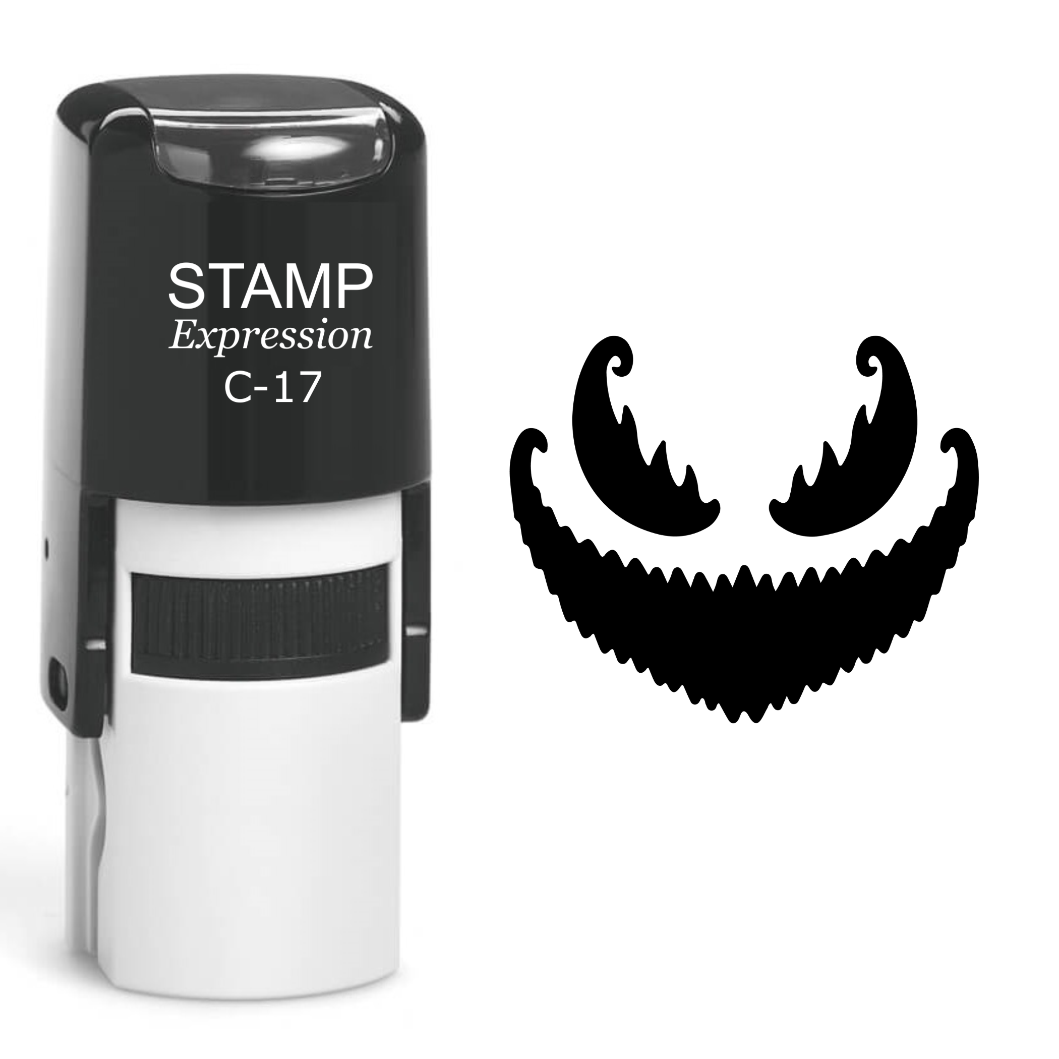 Pumpkin Faces Halloween Self Inking Rubber Stamp (SH-60681)