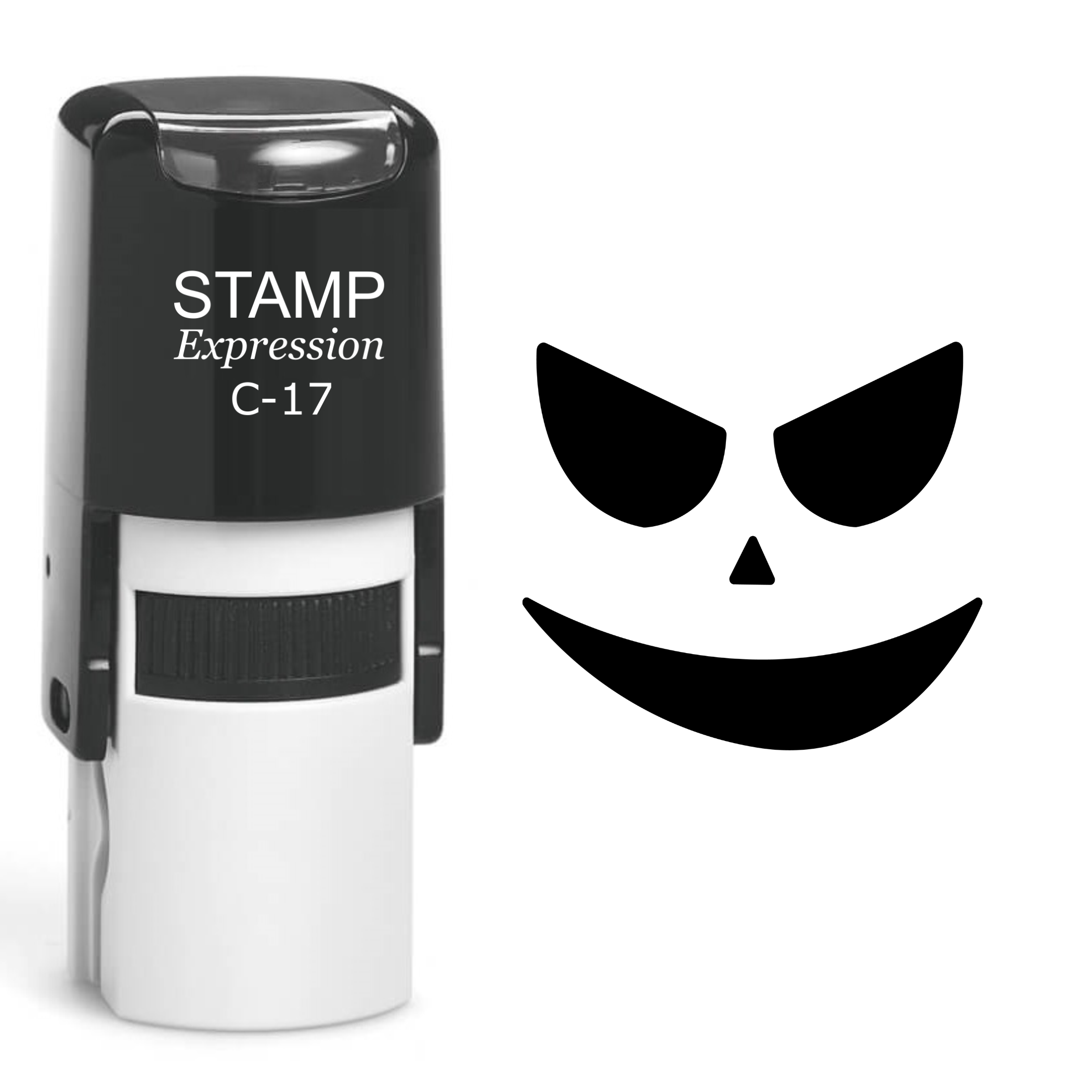 Pumpkin Faces Halloween Self Inking Rubber Stamp (SH-60687)