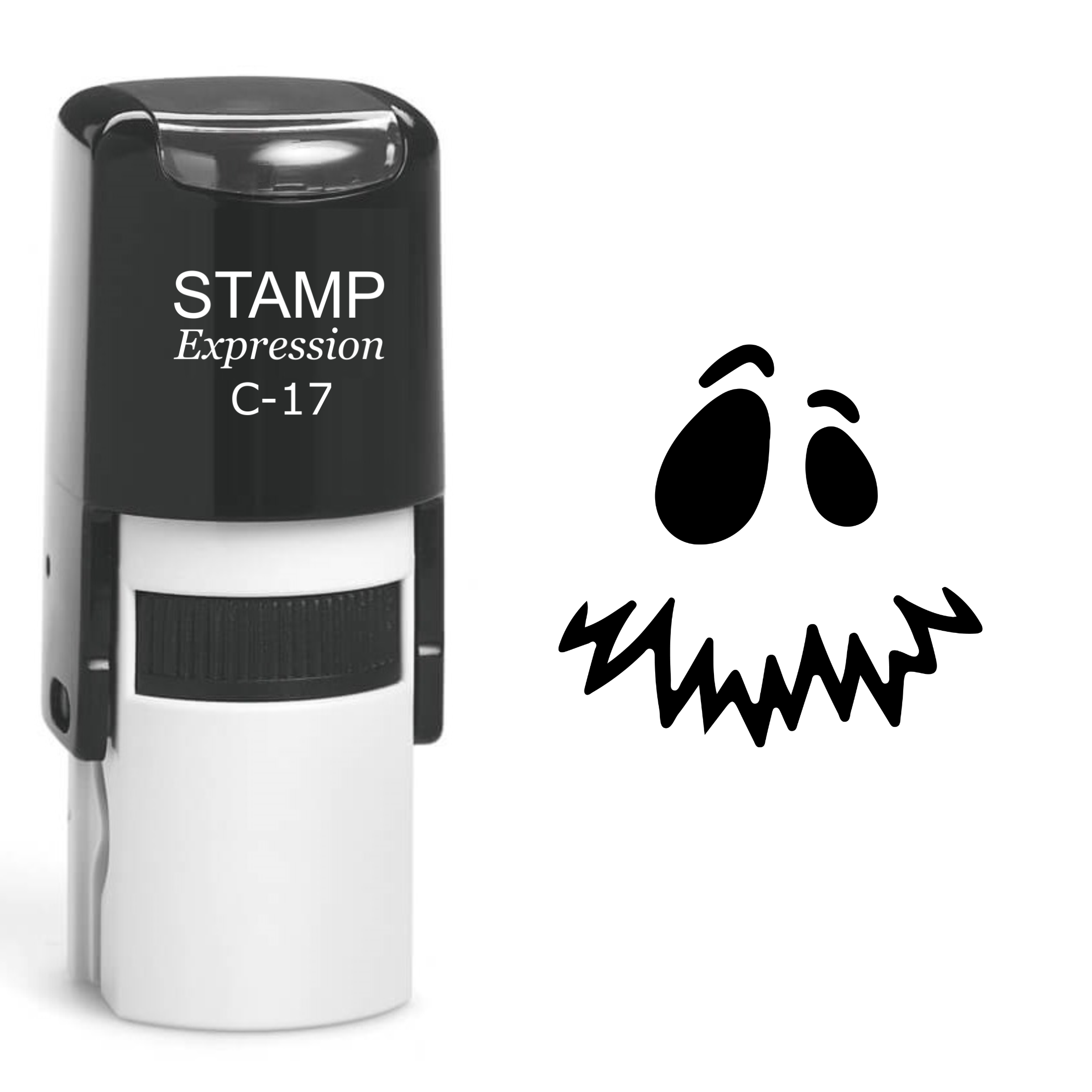 Pumpkin Faces Halloween Self Inking Rubber Stamp (SH-60693)