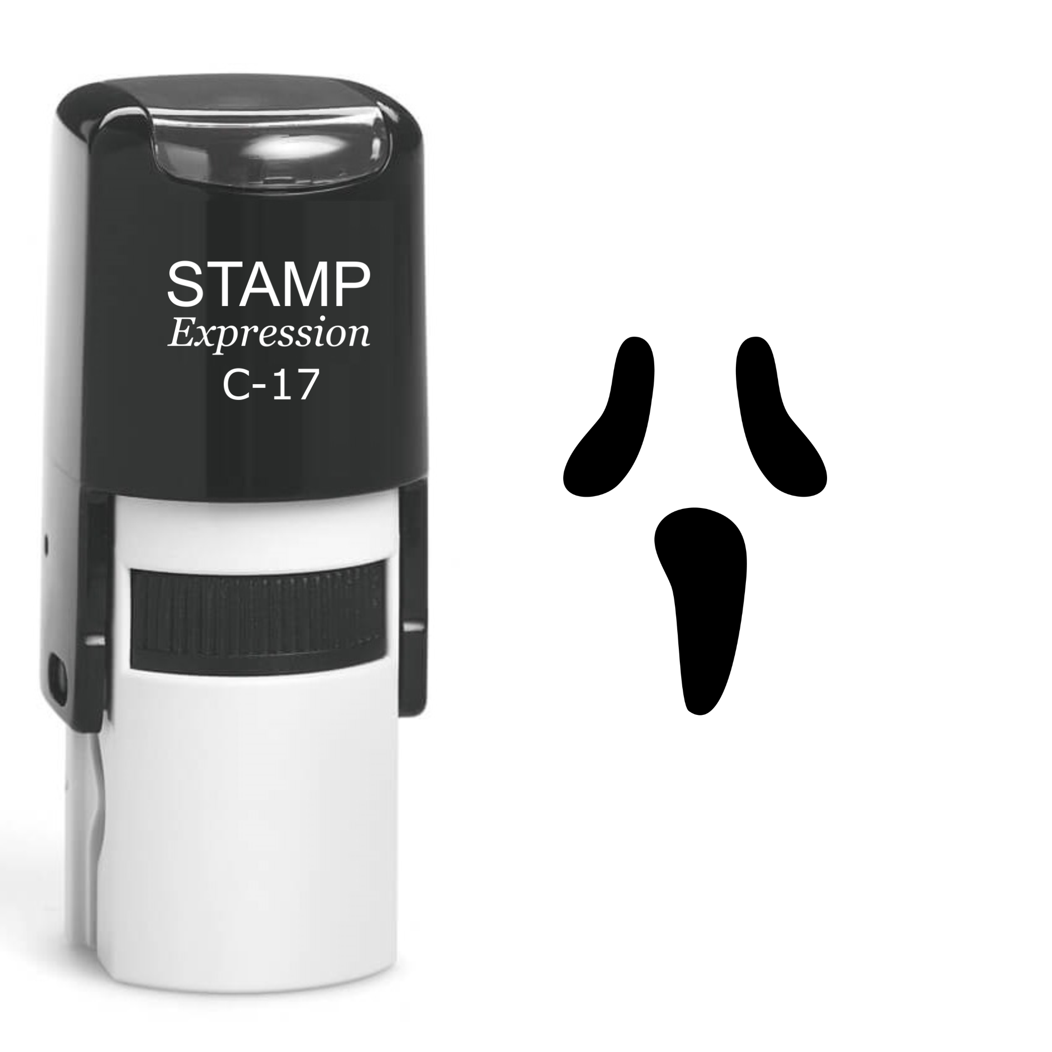Pumpkin Faces Halloween Self Inking Rubber Stamp (SH-60697)