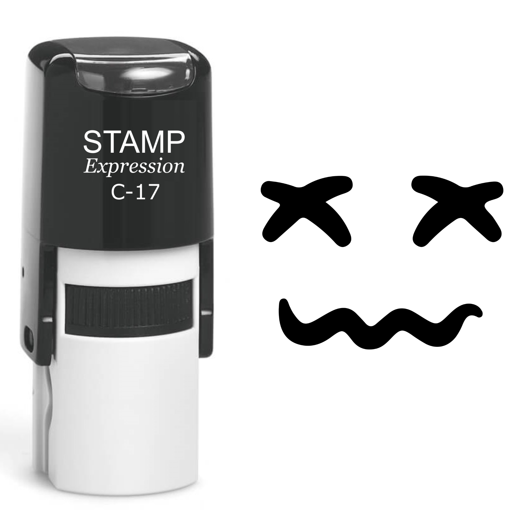 Pumpkin Faces Halloween Self Inking Rubber Stamp (SH-60705)