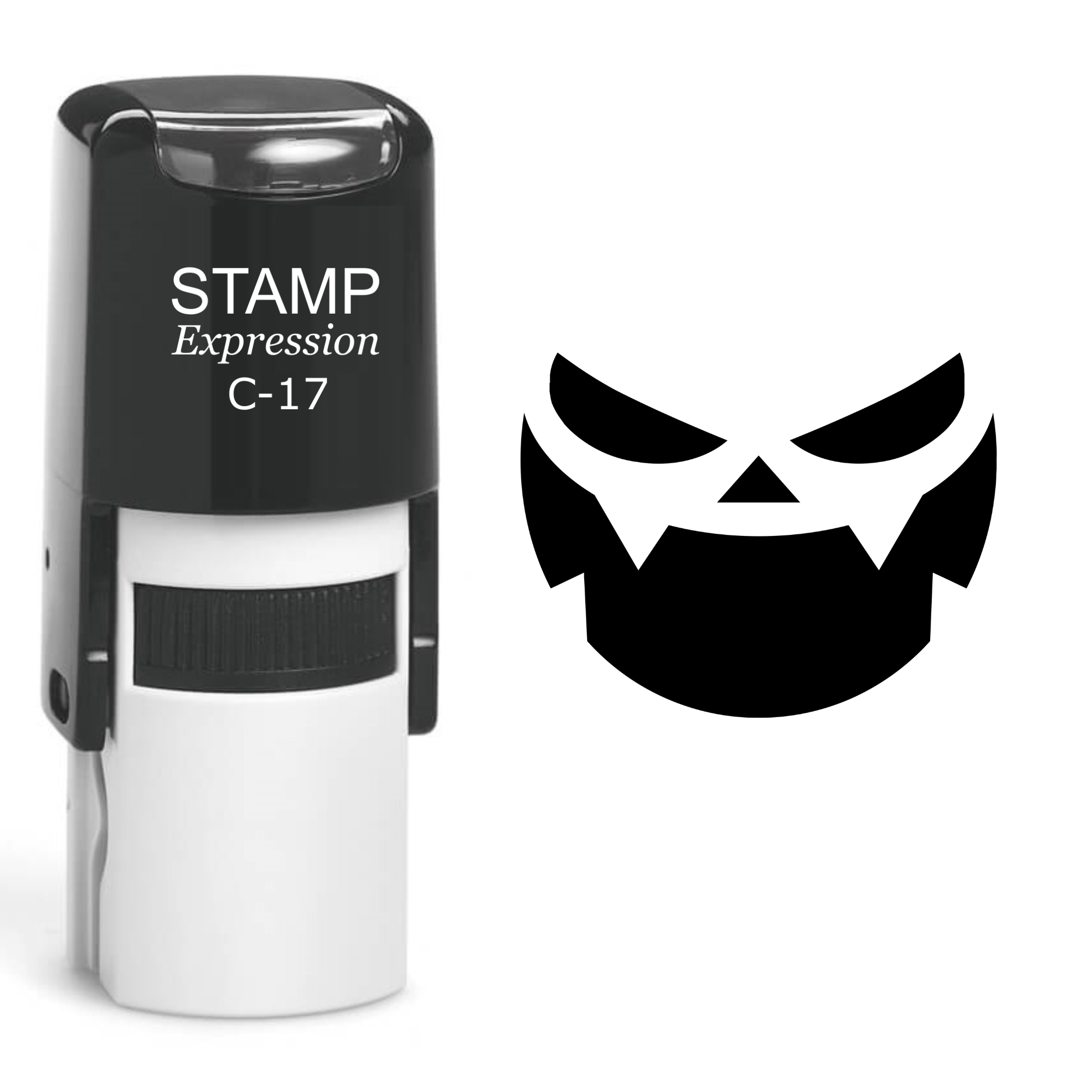 Pumpkin Faces Halloween Self Inking Rubber Stamp (SH-60708)