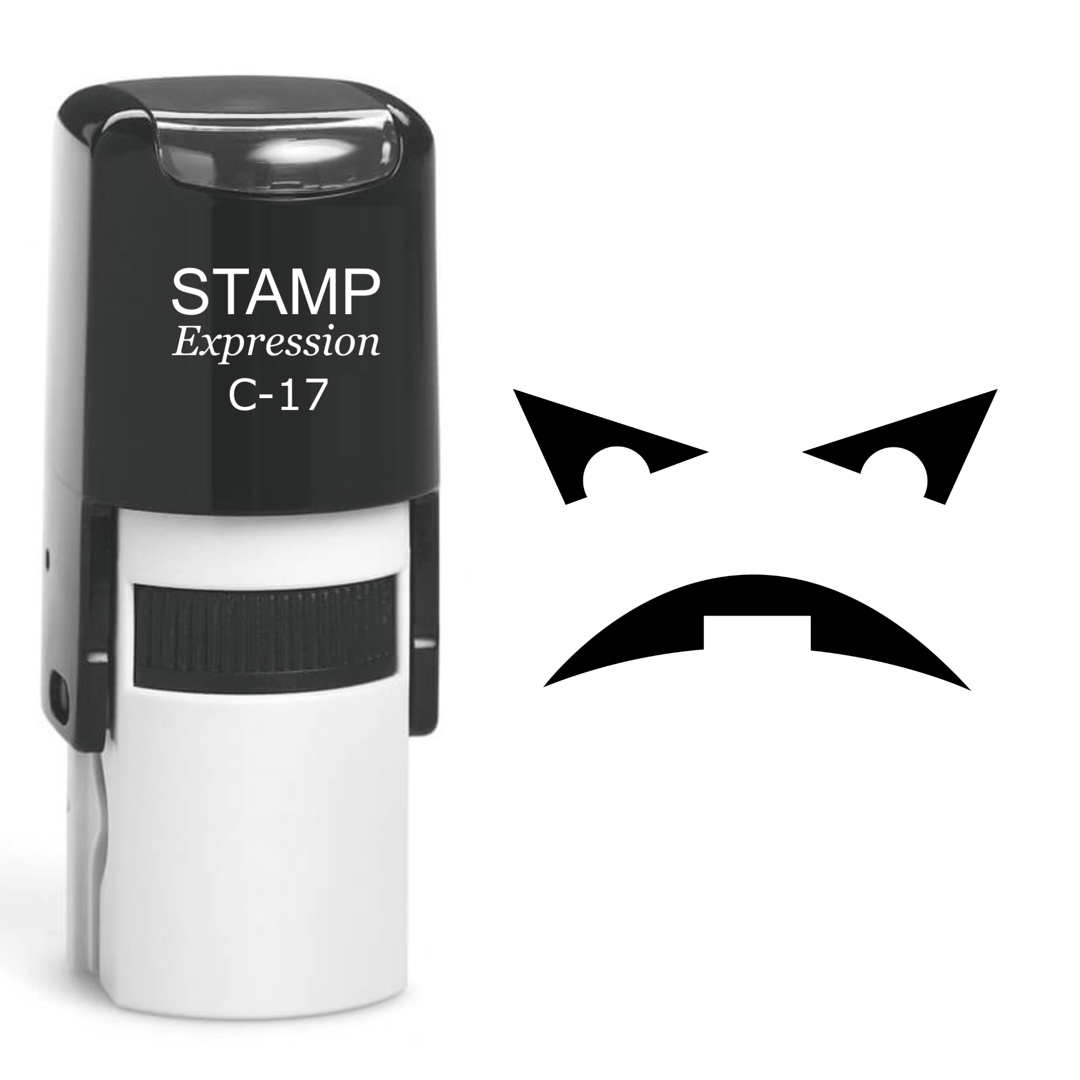 Pumpkin Faces Halloween Self Inking Rubber Stamp (SH-60718)