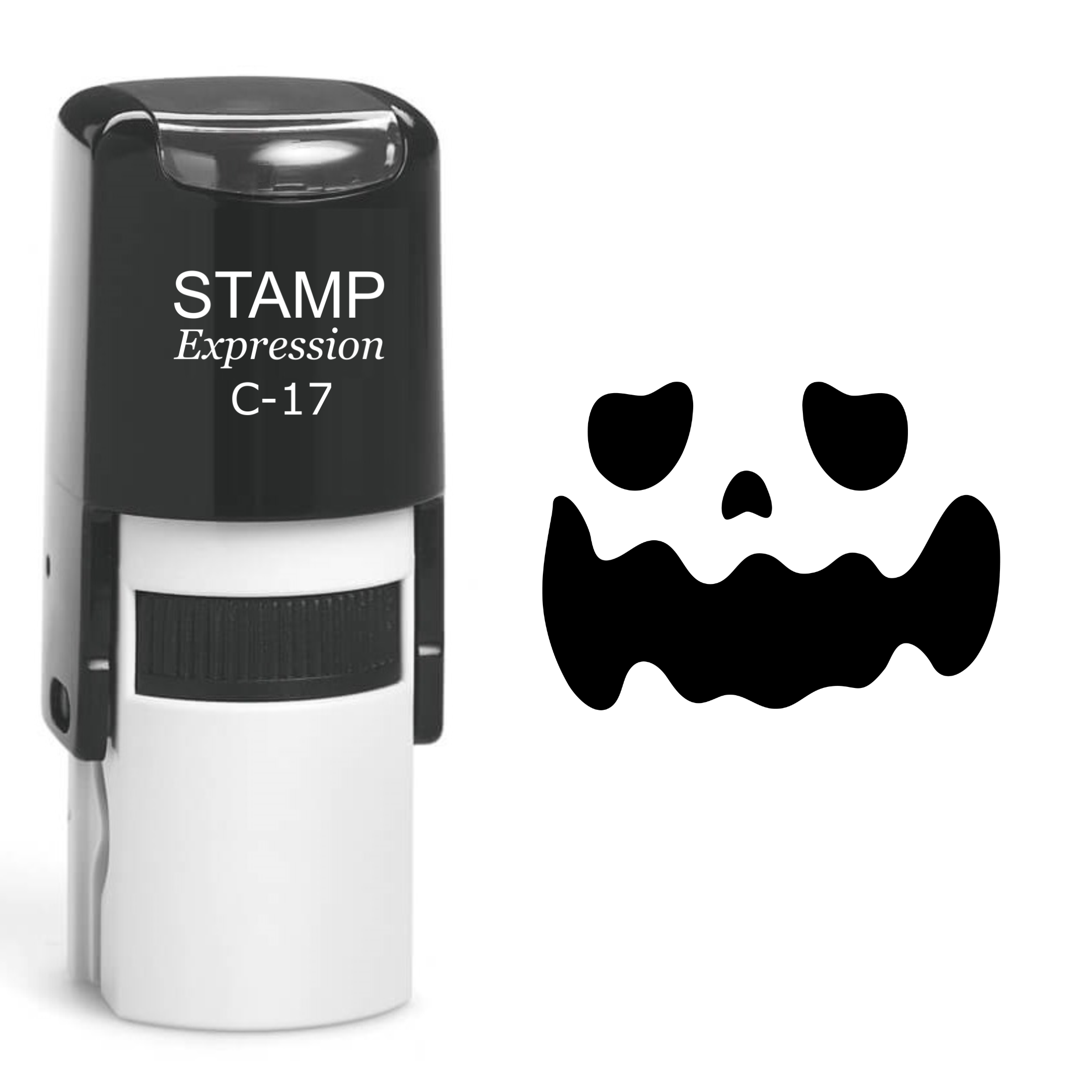Pumpkin Faces Halloween Self Inking Rubber Stamp (SH-60734)