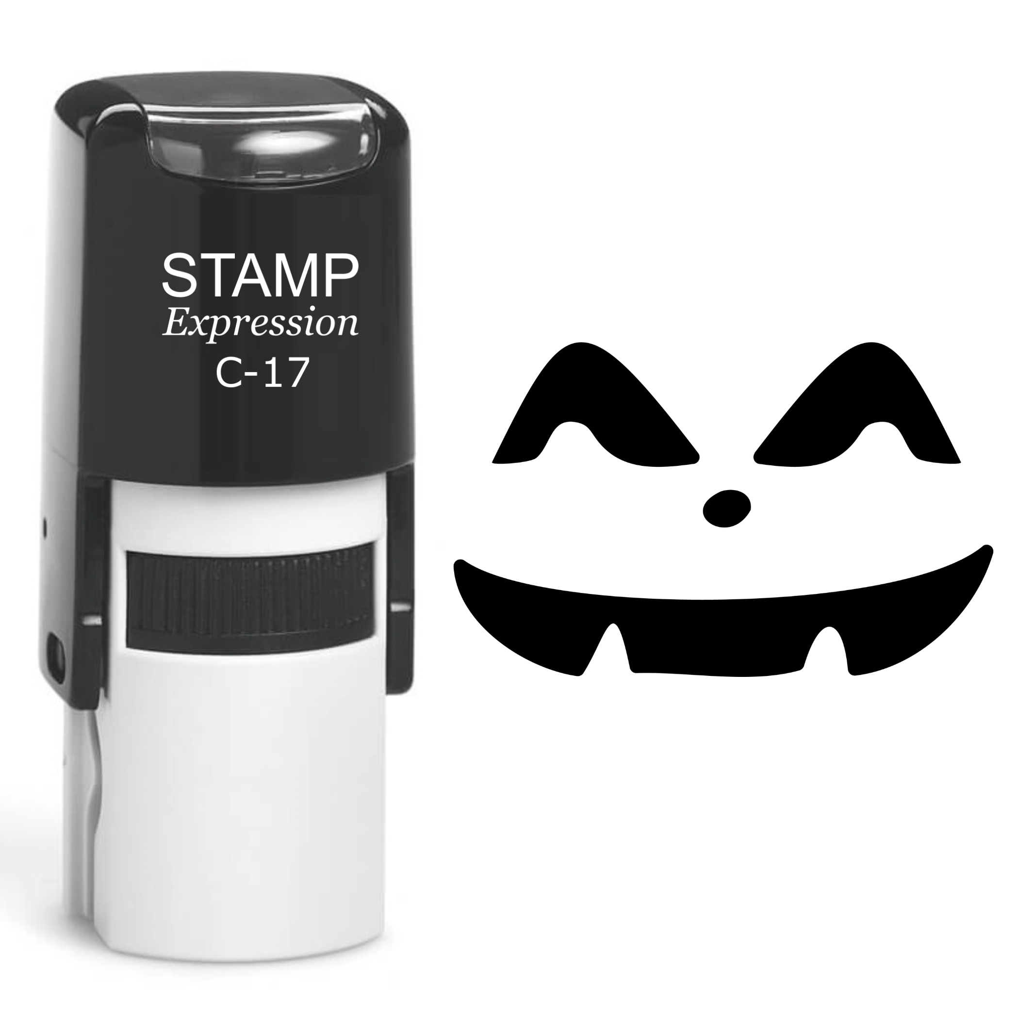 Pumpkin Faces Halloween Self Inking Rubber Stamp (SH-60737)