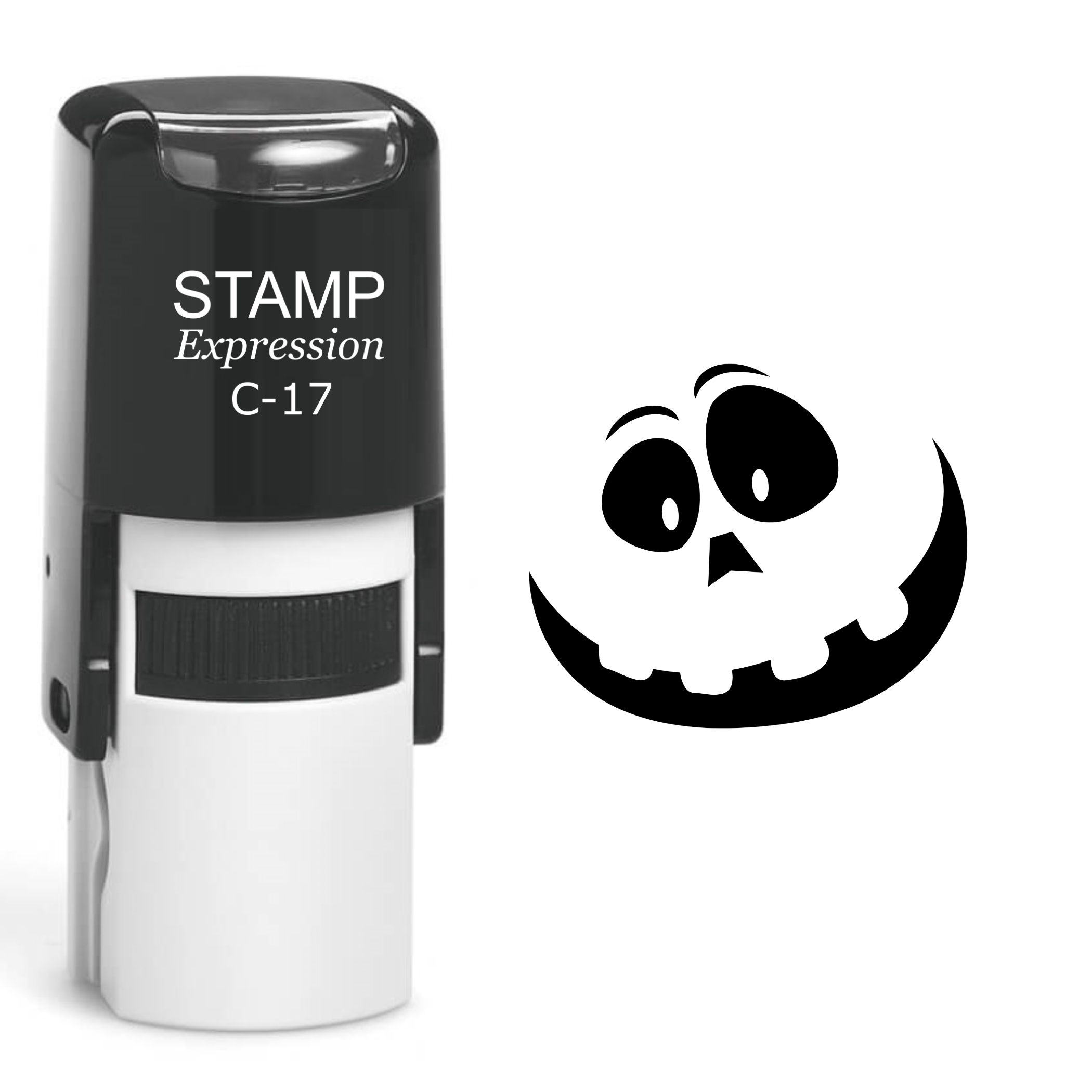 Pumpkin Faces Halloween Self Inking Rubber Stamp (SH-60745)