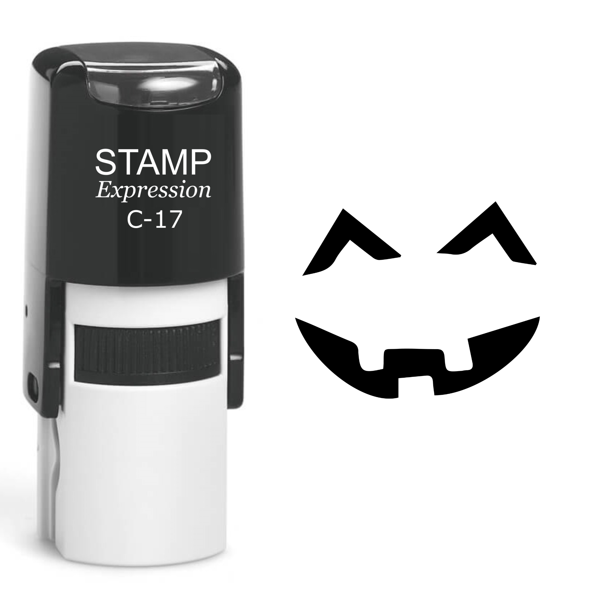 Pumpkin Faces Halloween Self Inking Rubber Stamp (SH-60749)