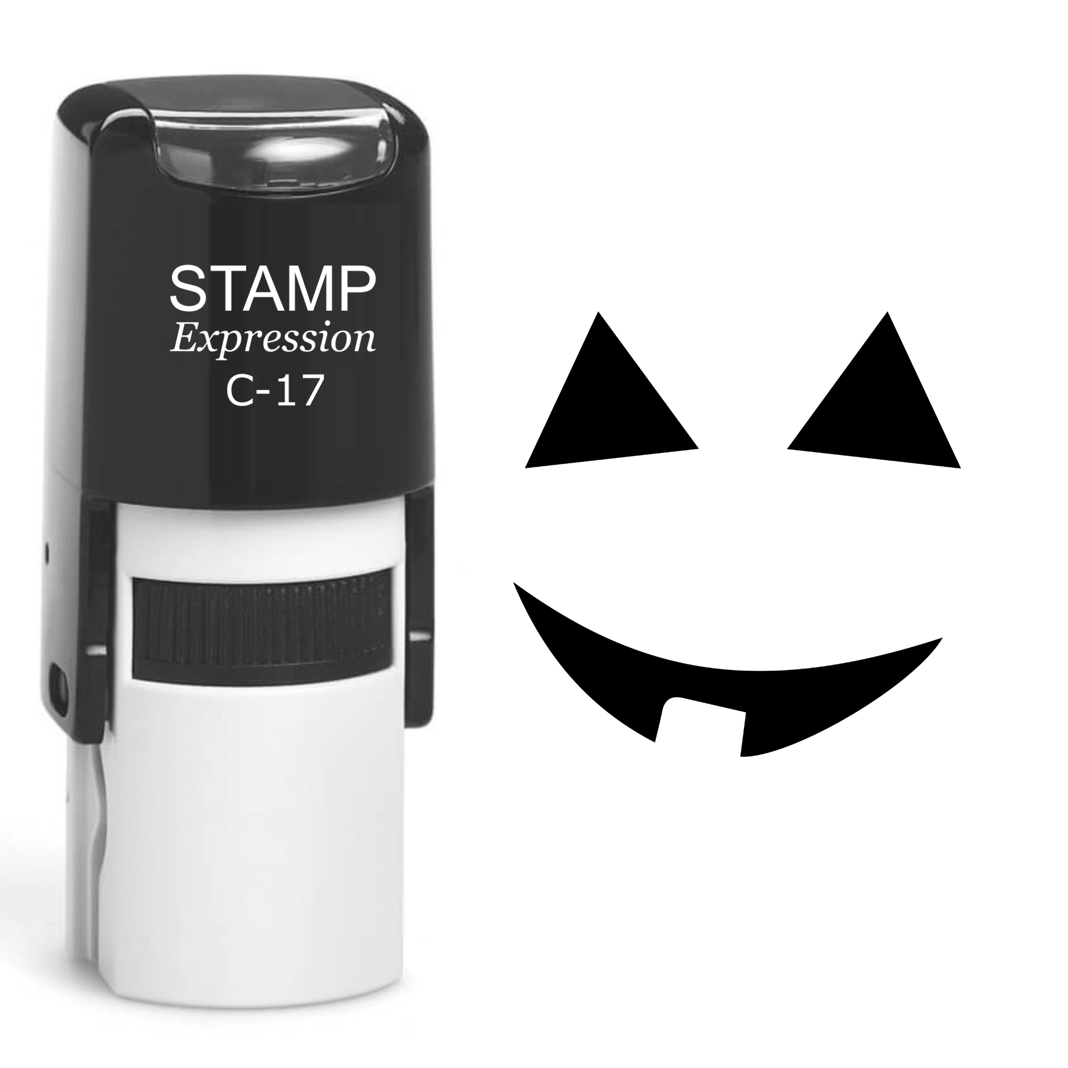 Pumpkin Faces Halloween Self Inking Rubber Stamp (SH-60750)