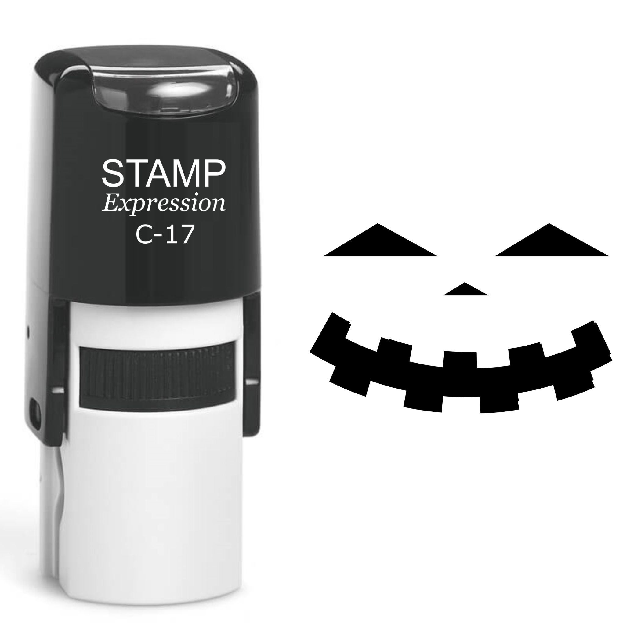 Pumpkin Faces Halloween Self Inking Rubber Stamp (SH-60755)