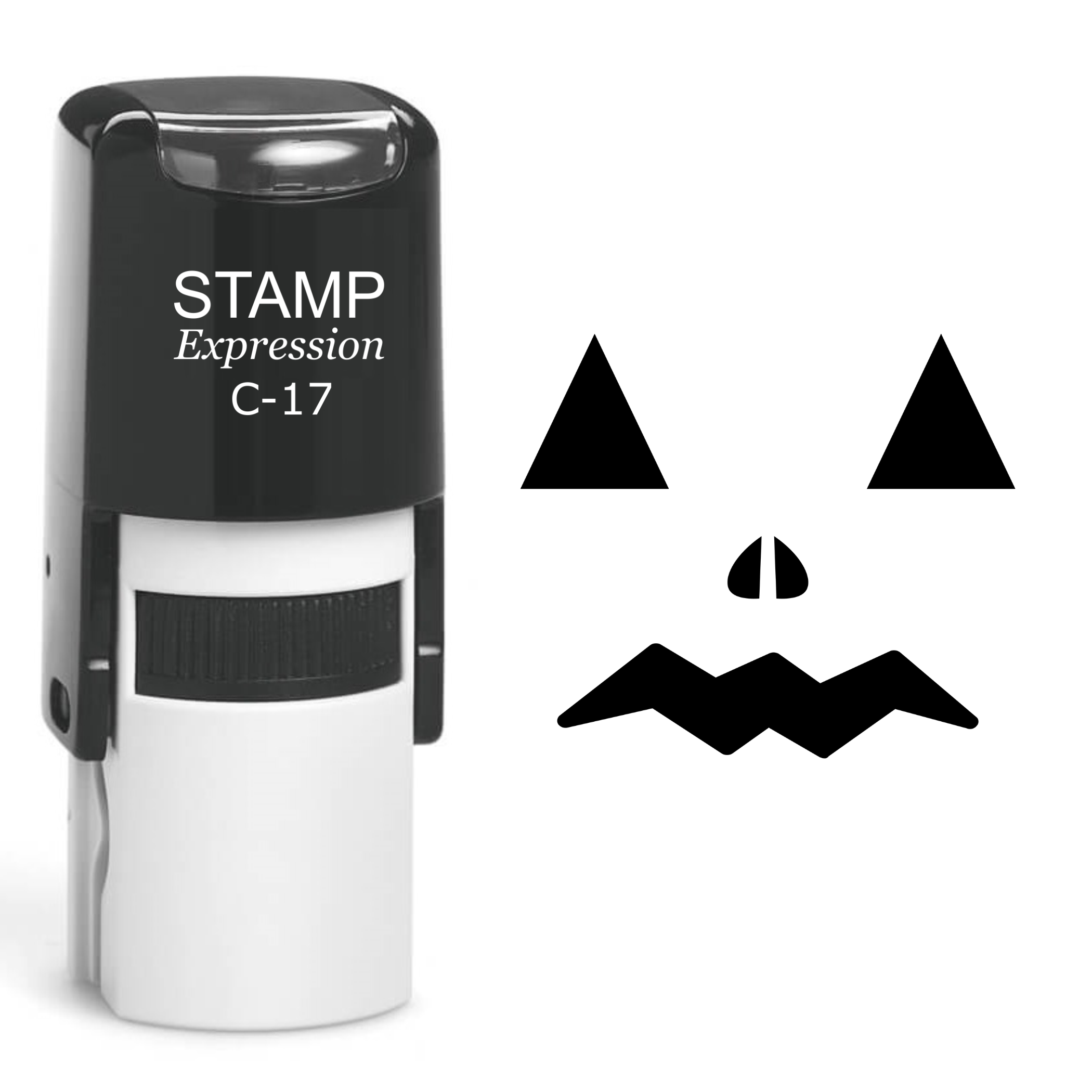 Pumpkin Faces Halloween Self Inking Rubber Stamp (SH-60760)