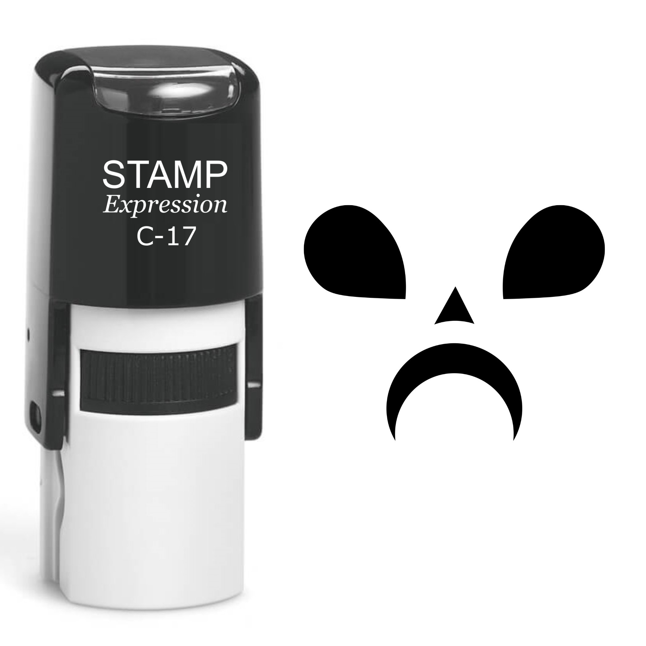 Pumpkin Faces Halloween Self Inking Rubber Stamp (SH-60765)